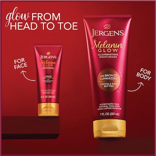 Foto 3 | Potenciador De Brillo Facial Jergens Melanin Glow Con Ácido Hialurónico, 60 Ml - Venta Internacional.