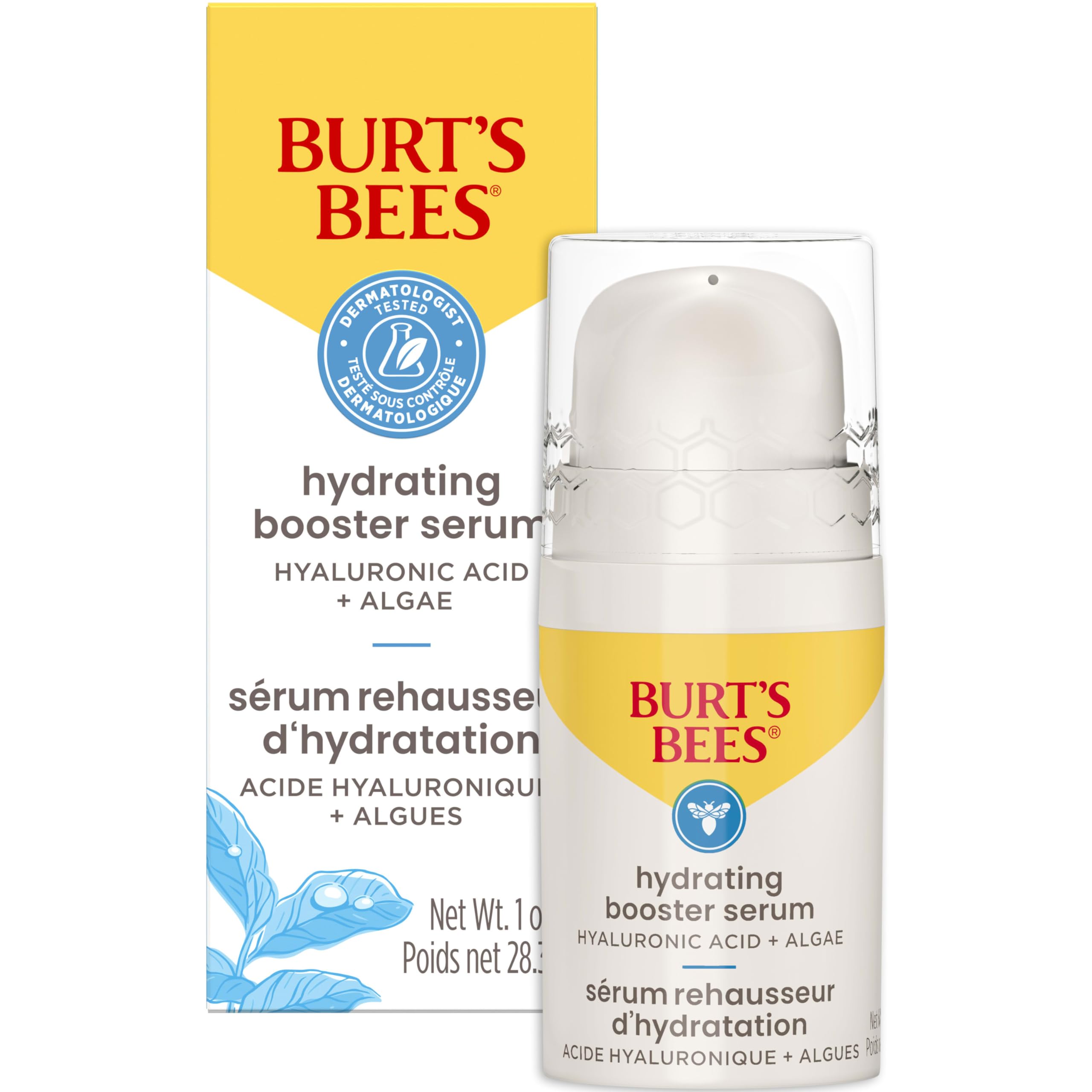 Sérum Facial Burt's Bees Con Ácido Hialurónico, Potenciador Hidratante, 30 Ml - Venta Internacional.