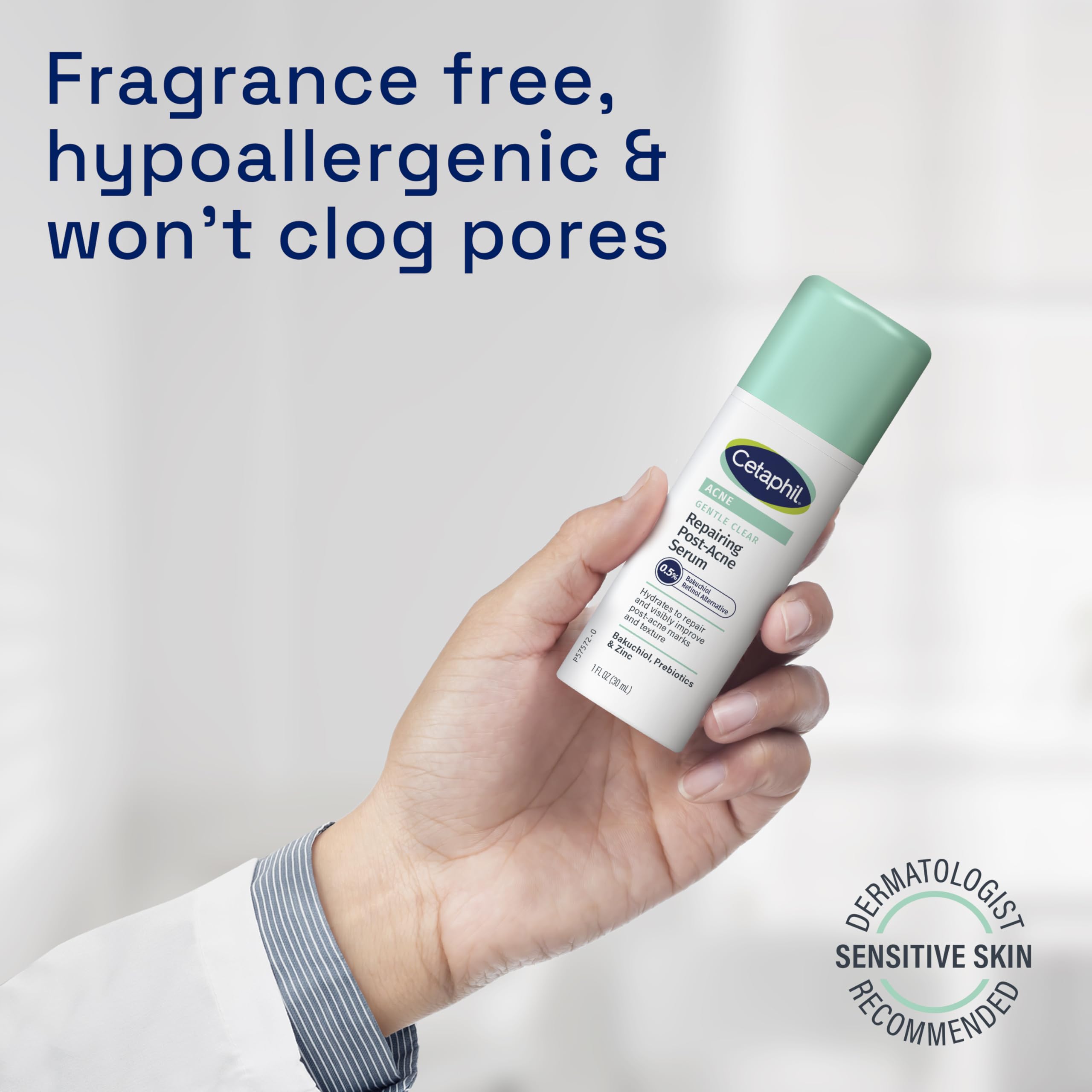 Foto 8 pulgar | Sérum Cetaphil, Suave Y Transparente, Reparador Para Después Del Acné, 30 Ml, Bakuchiol - Venta Internacional.
