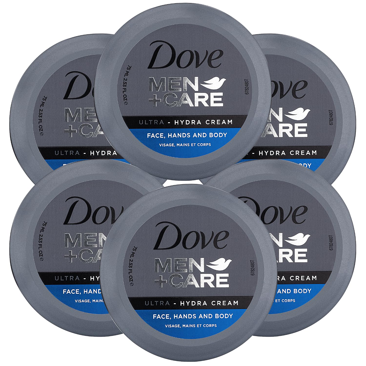 Foto 2 pulgar | Crema Dove Men+care Ultra Hydra Para Rostro, Manos Y Cuerpo, 75 Ml, 6 Unidades - Venta Internacional.