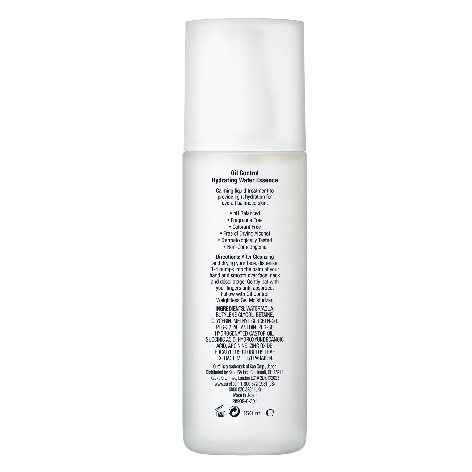 Foto 5 pulgar | Hydrating Water Essence Curel Oil Control 150 Ml Para Piel Grasa - Venta Internacional.