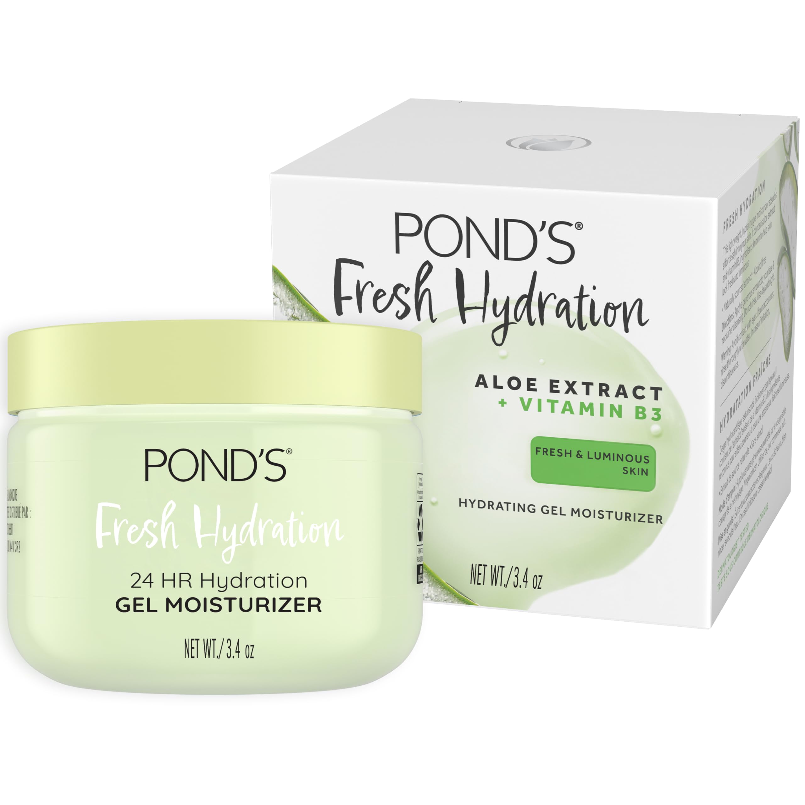 Gel Hidratante Pond's Con Extracto De Aloe Y Vitamina B3, 100 Ml - Venta Internacional.