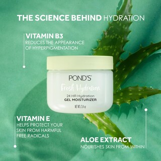 Foto 2 | Gel Hidratante Pond's Con Extracto De Aloe Y Vitamina B3, 100 Ml - Venta Internacional.