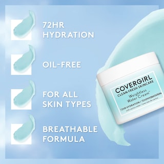 Foto 4 | Crema De Agua Hidratante Covergirl Clean Fresh 60 Ml - Venta Internacional.