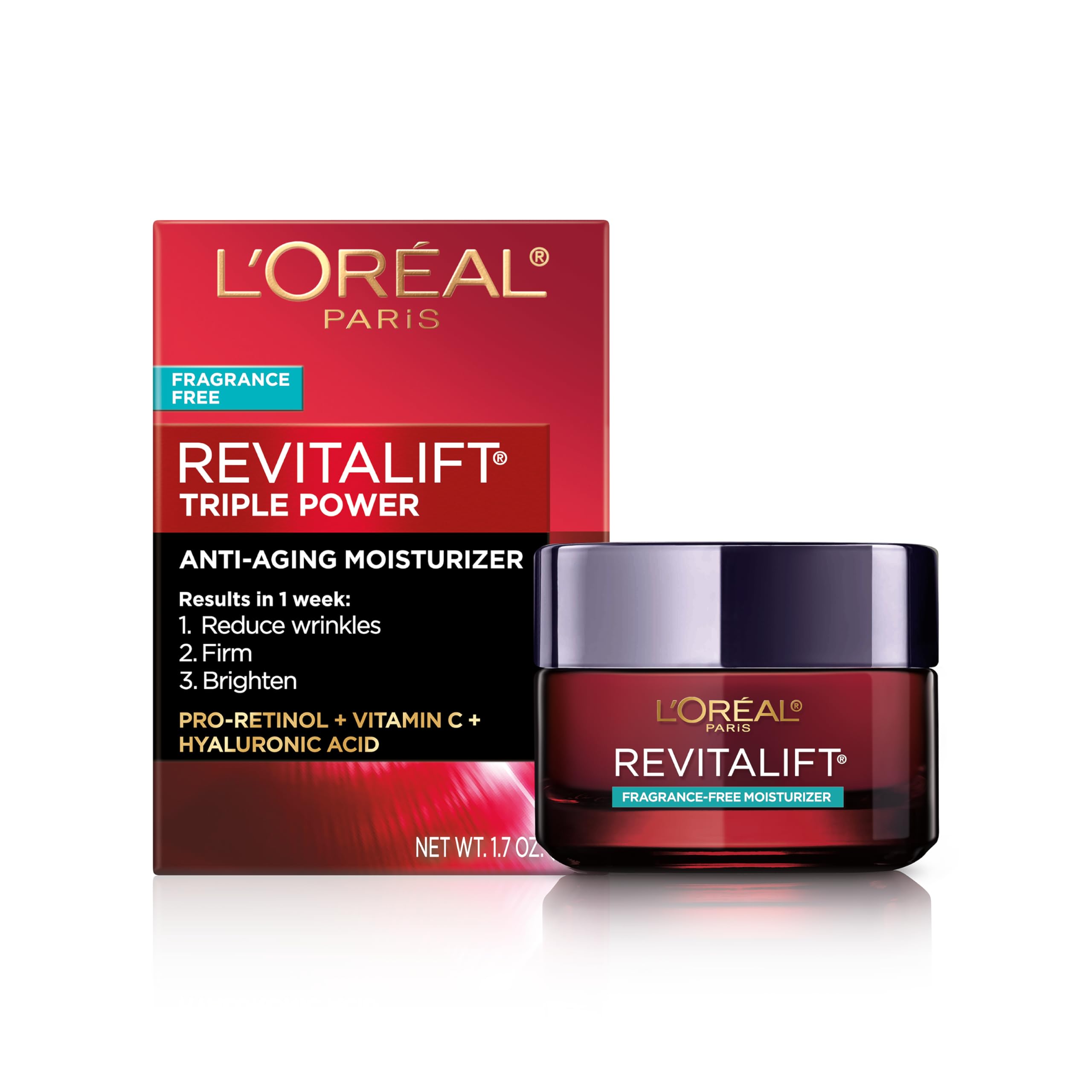 Crema Hidratante L'oreal Paris Revitalift Triple Power 50 Ml - Venta Internacional.