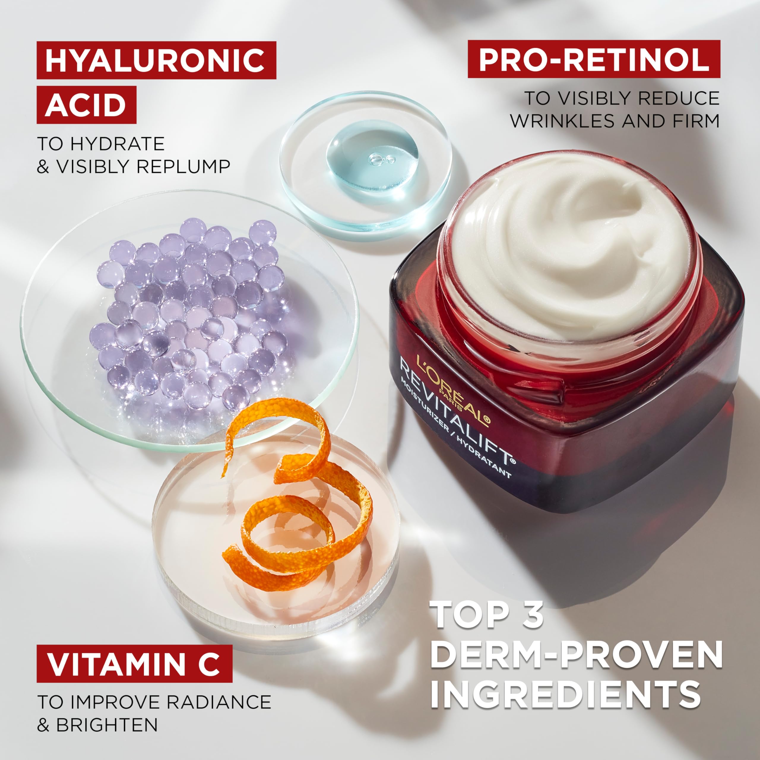 Foto 4 pulgar | Crema Hidratante L'oreal Paris Revitalift Triple Power 50 Ml - Venta Internacional.