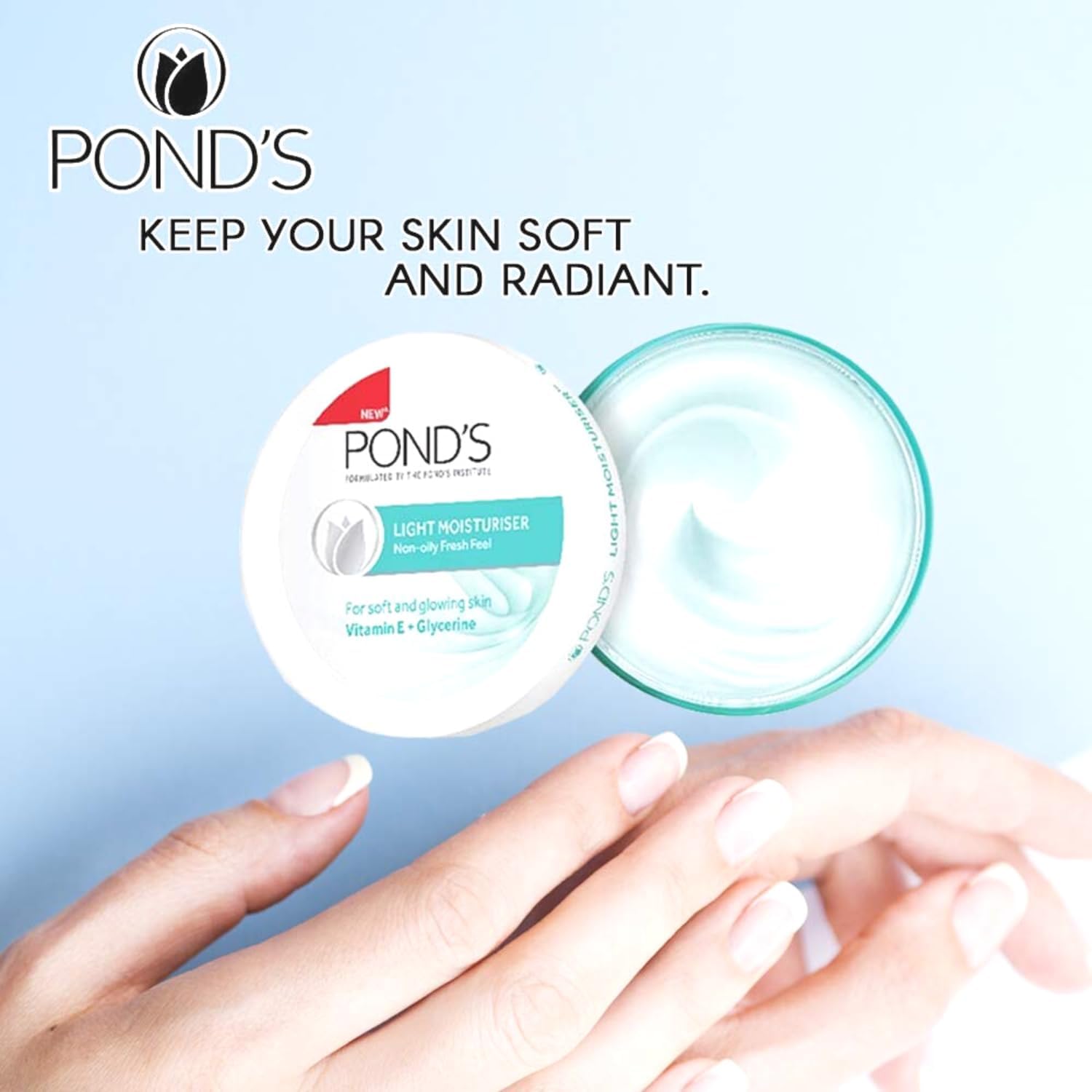 Foto 7 pulgar | Crema Hidratante Pond's Light Con Vitamina E de 4 Paquetes-Venta Internacional