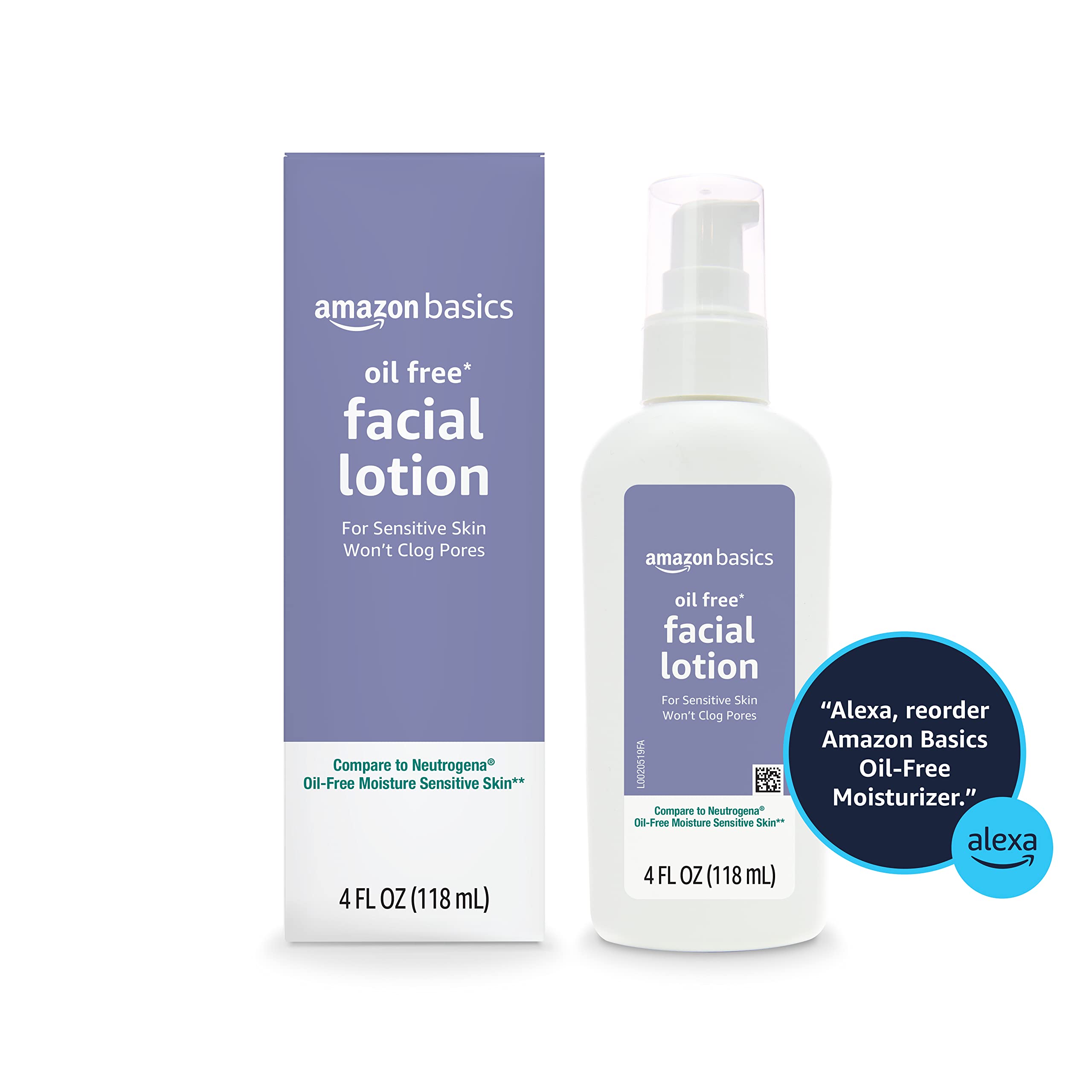 Foto 5 | Crema Hidratante Facial Amazon Basics Sin Aceite, 120 Ml, Piel Sensible - Venta Internacional.