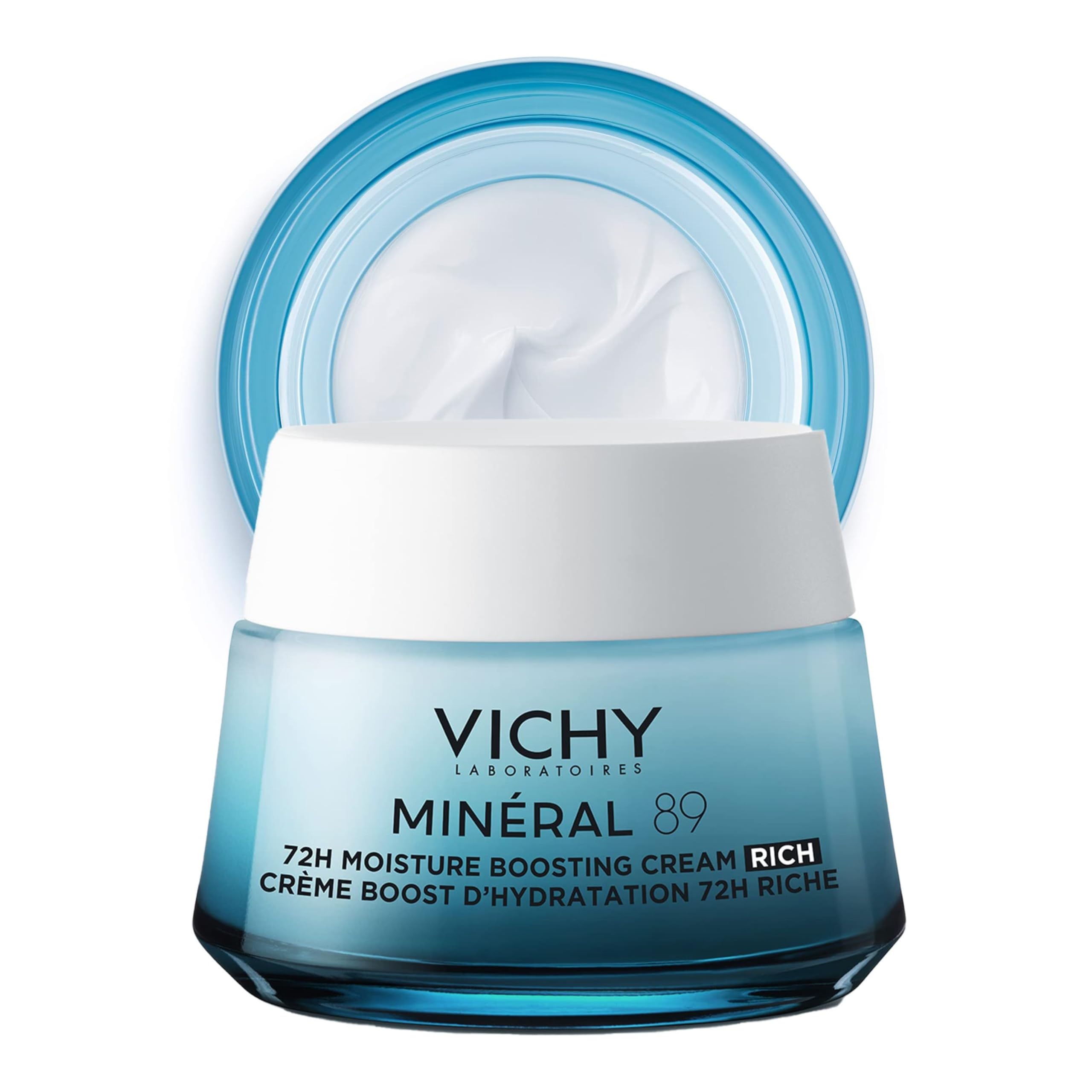 Crema Hidratante Vichy Mineral 89 Rich 72h Con Ácido Hialurónico - Venta Internacional.