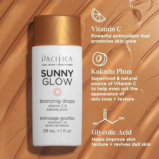 Foto 3 | Gotas Bronceadoras Pacifica Beauty Sunny Glow 30 Ml Con Vitamina C - Venta Internacional.