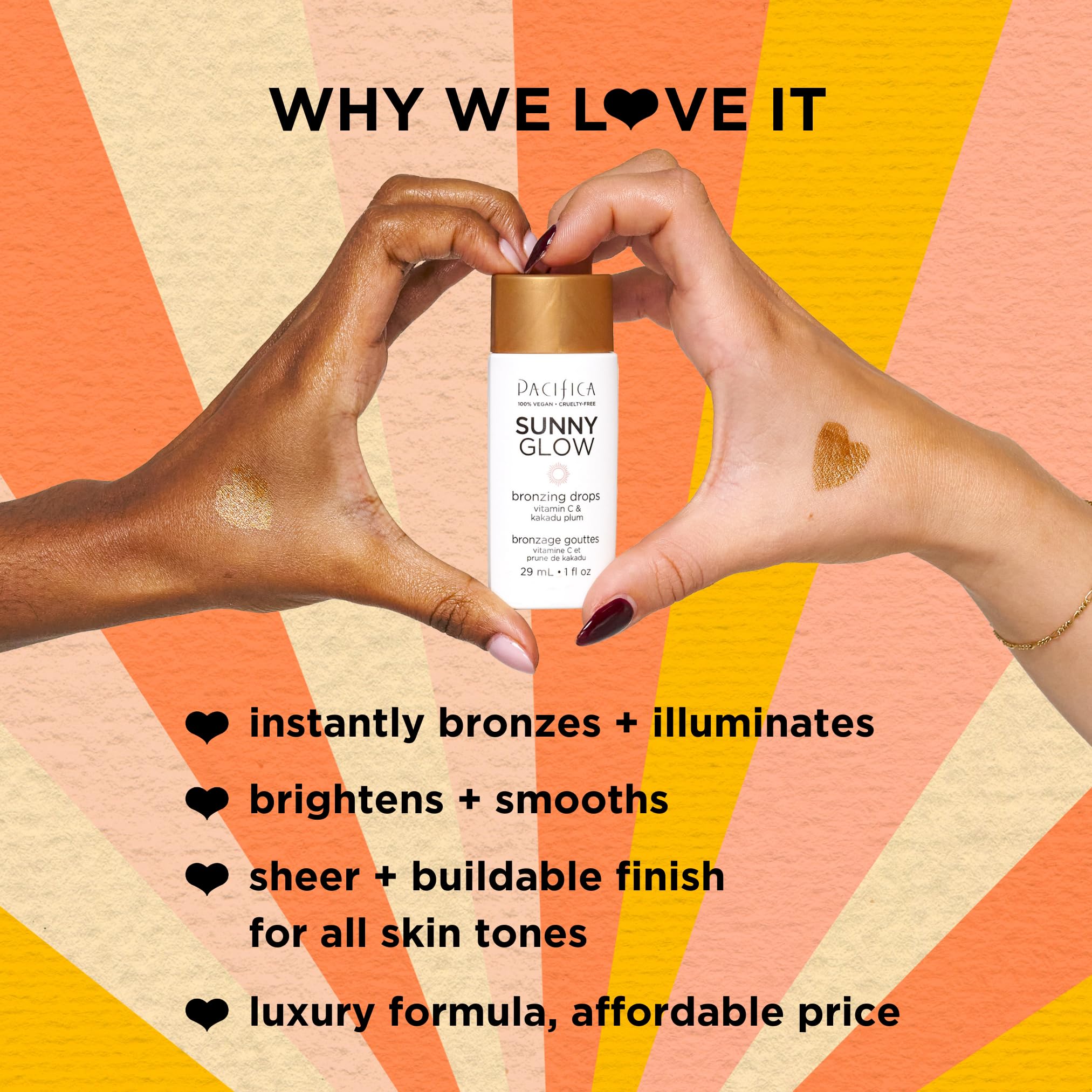 Foto 5 pulgar | Gotas Bronceadoras Pacifica Beauty Sunny Glow 30 Ml Con Vitamina C - Venta Internacional.