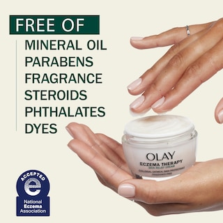Foto 4 | Crema Hidratante Olay Sensitive Eczema Therapy 50 Ml Con Avena Coloidal - Venta Internacional.
