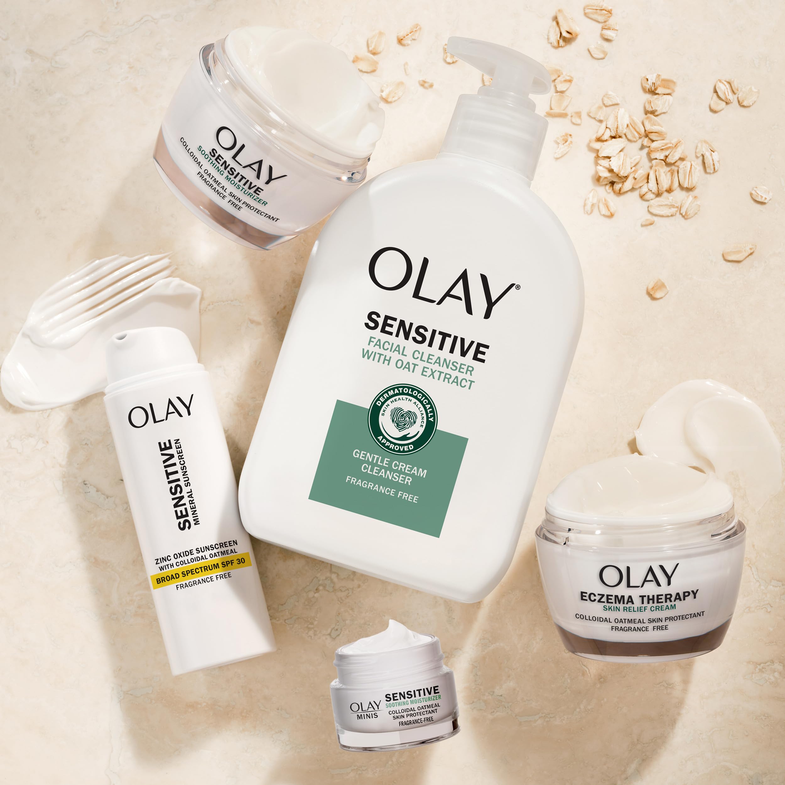 Foto 8 pulgar | Crema Hidratante Olay Sensitive Eczema Therapy 50 Ml Con Avena Coloidal - Venta Internacional.