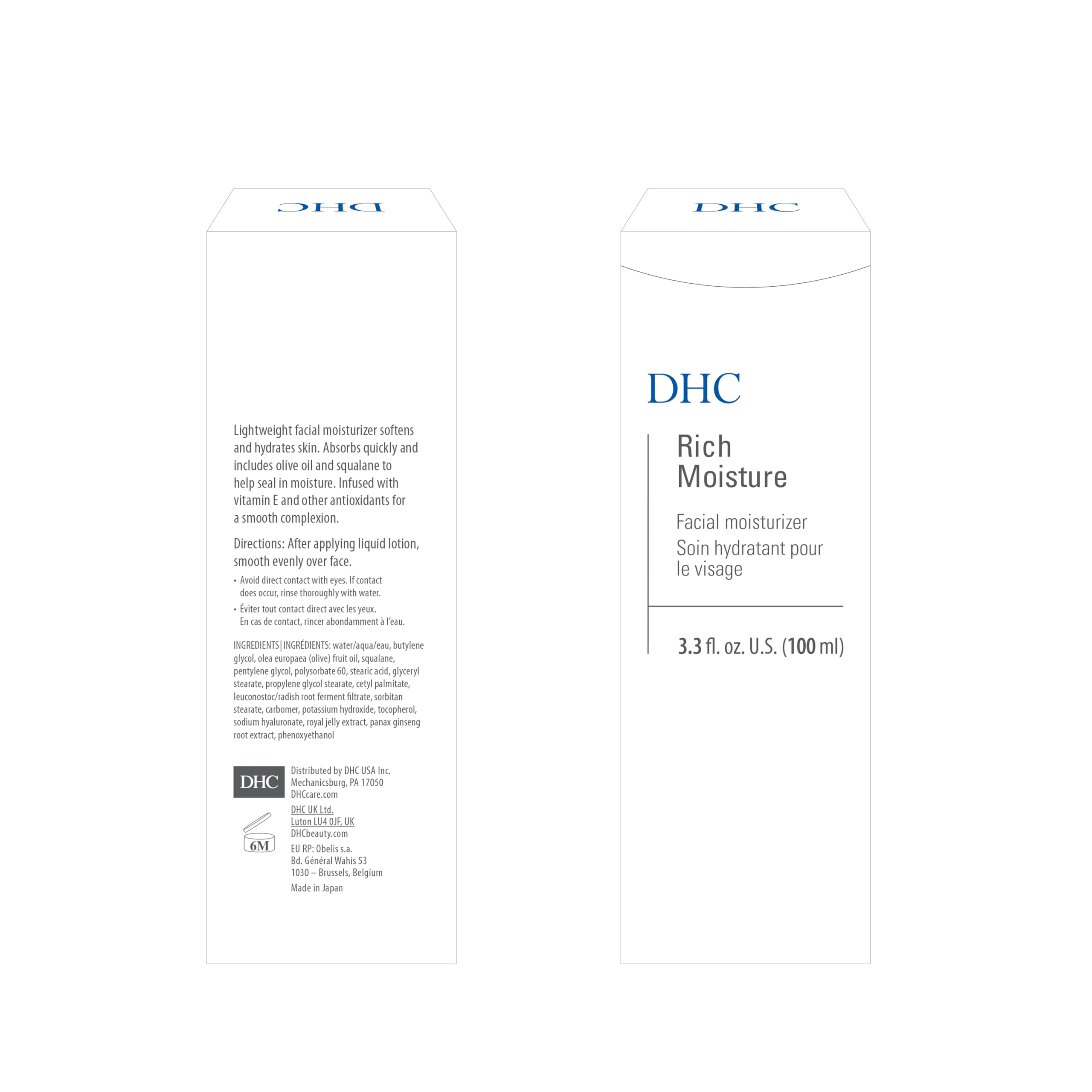 Foto 5 pulgar | Hidratante Facial Dhc Rich Moisture Lightweight 100 Ml - Venta Internacional.