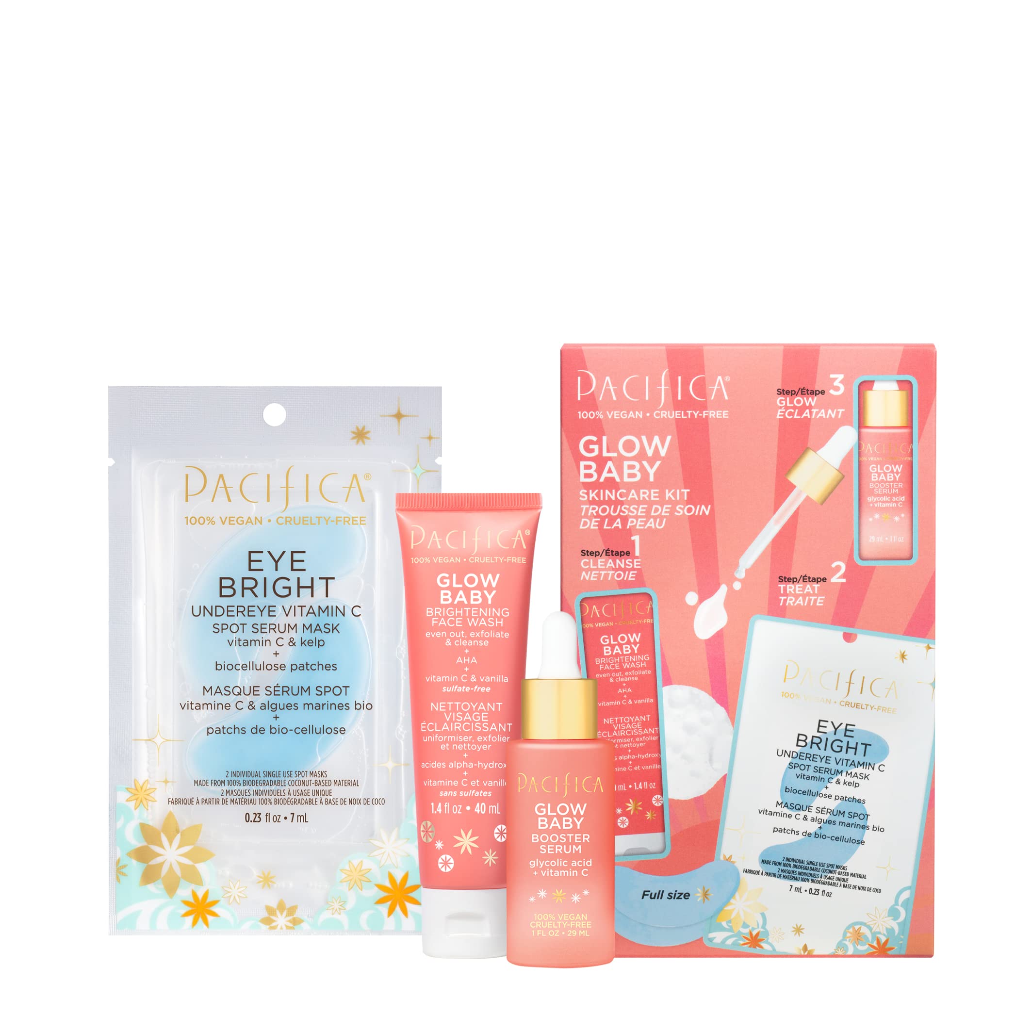 Foto 2 pulgar | Set De Regalo Para El Cuidado De La Piel Pacifica Beauty Glow Baby Vitamin C - Venta Internacional.
