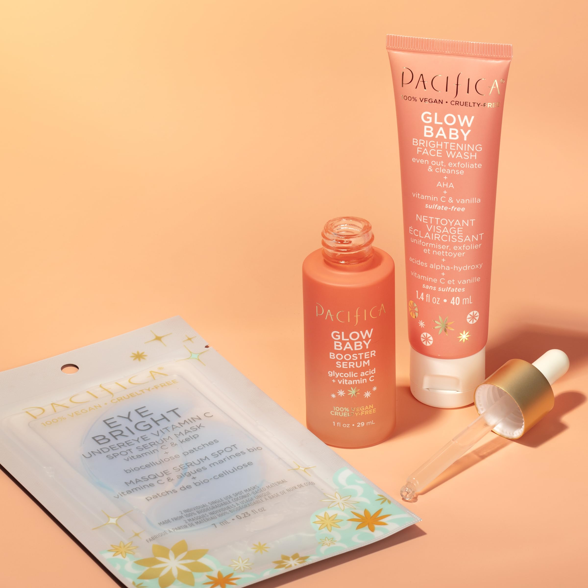 Foto 4 pulgar | Set De Regalo Para El Cuidado De La Piel Pacifica Beauty Glow Baby Vitamin C - Venta Internacional.