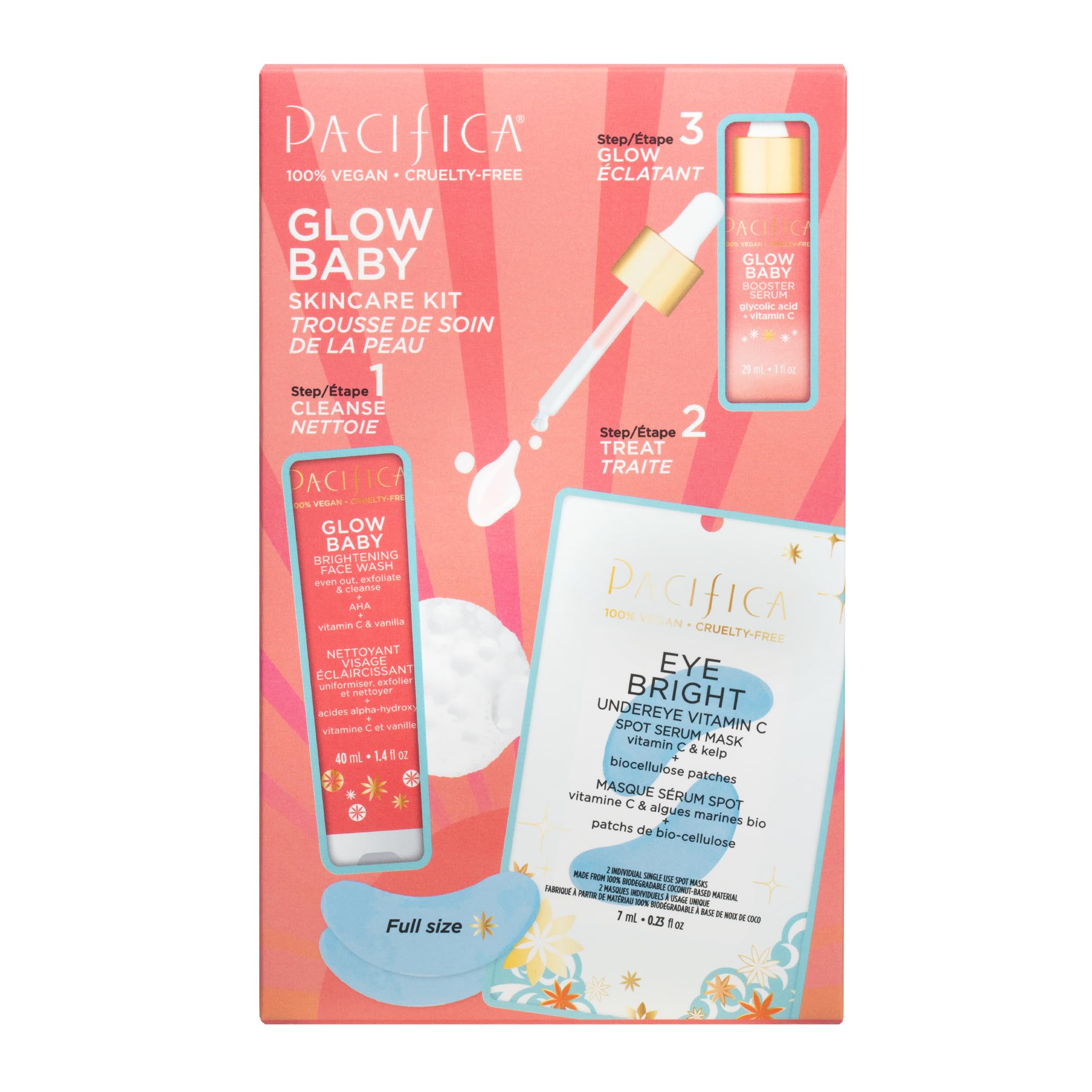 Foto 7 pulgar | Set De Regalo Para El Cuidado De La Piel Pacifica Beauty Glow Baby Vitamin C - Venta Internacional.