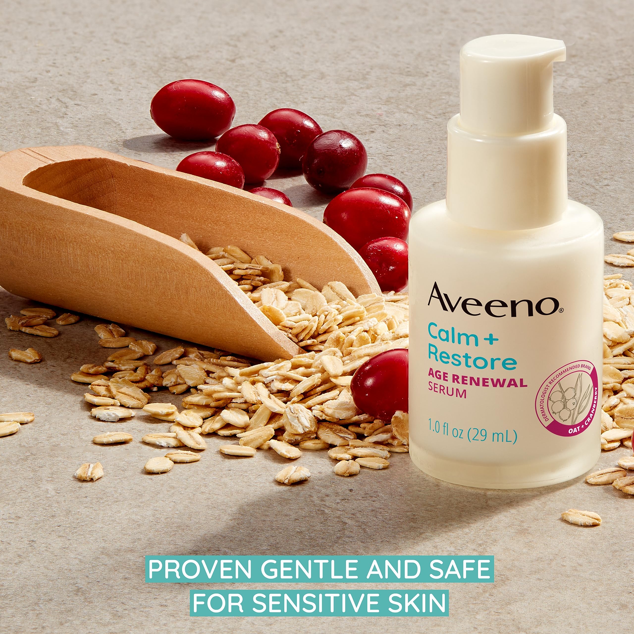 Foto 6 pulgar | Sérum Facial Aveeno Calm + Restore Age Renewal Antiarrugas - Venta Internacional.