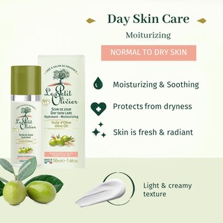 Foto 2 | Crema Hidratante Le Petit Olivier Hidratante Para El Cuidado De La Piel De Día, 50 Ml - Venta Internacional.