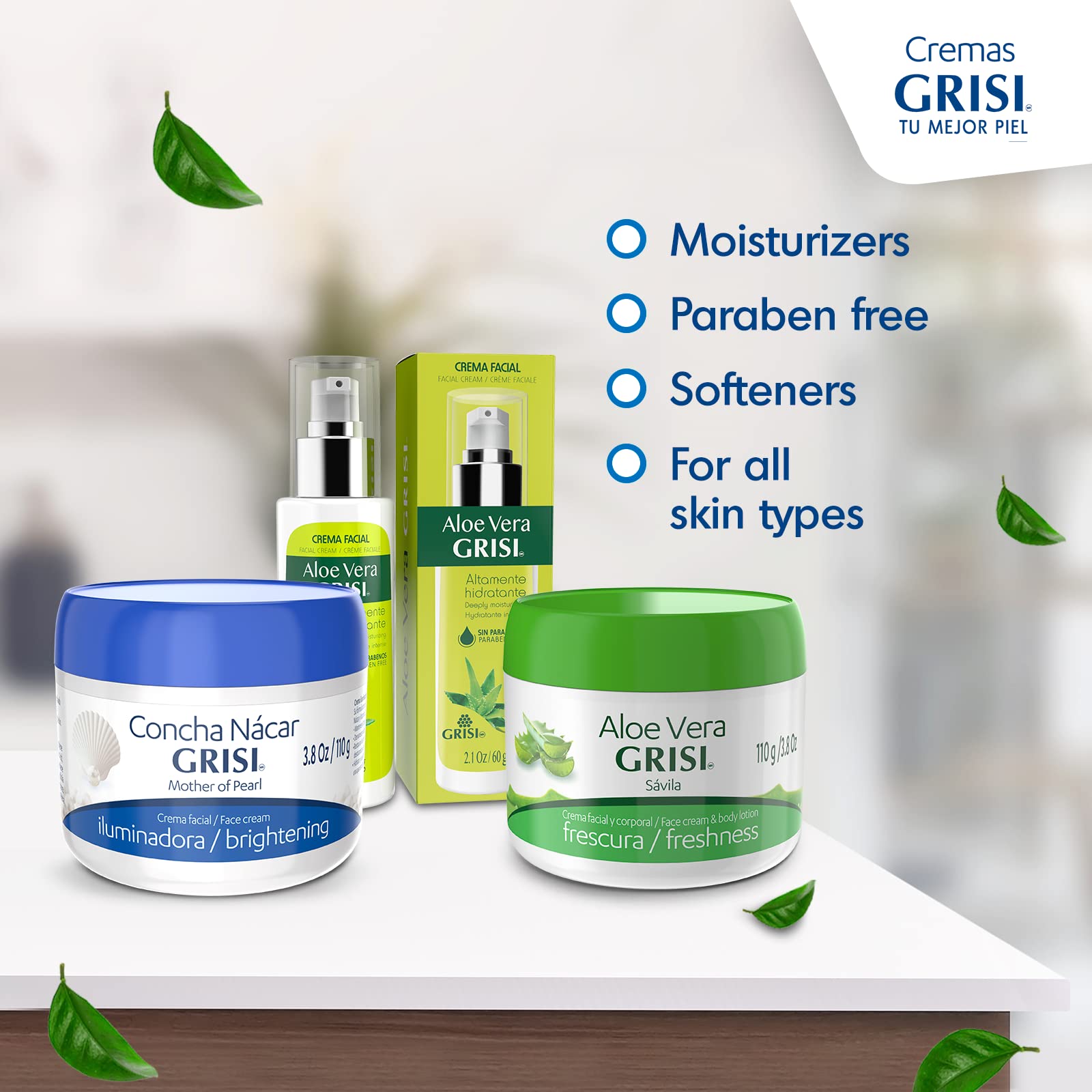 Foto 6 pulgar | Crema Facial Grisi, Crema Hidratante Con Aloe Vera, 110 Ml, Paquete De 2 - Venta Internacional.