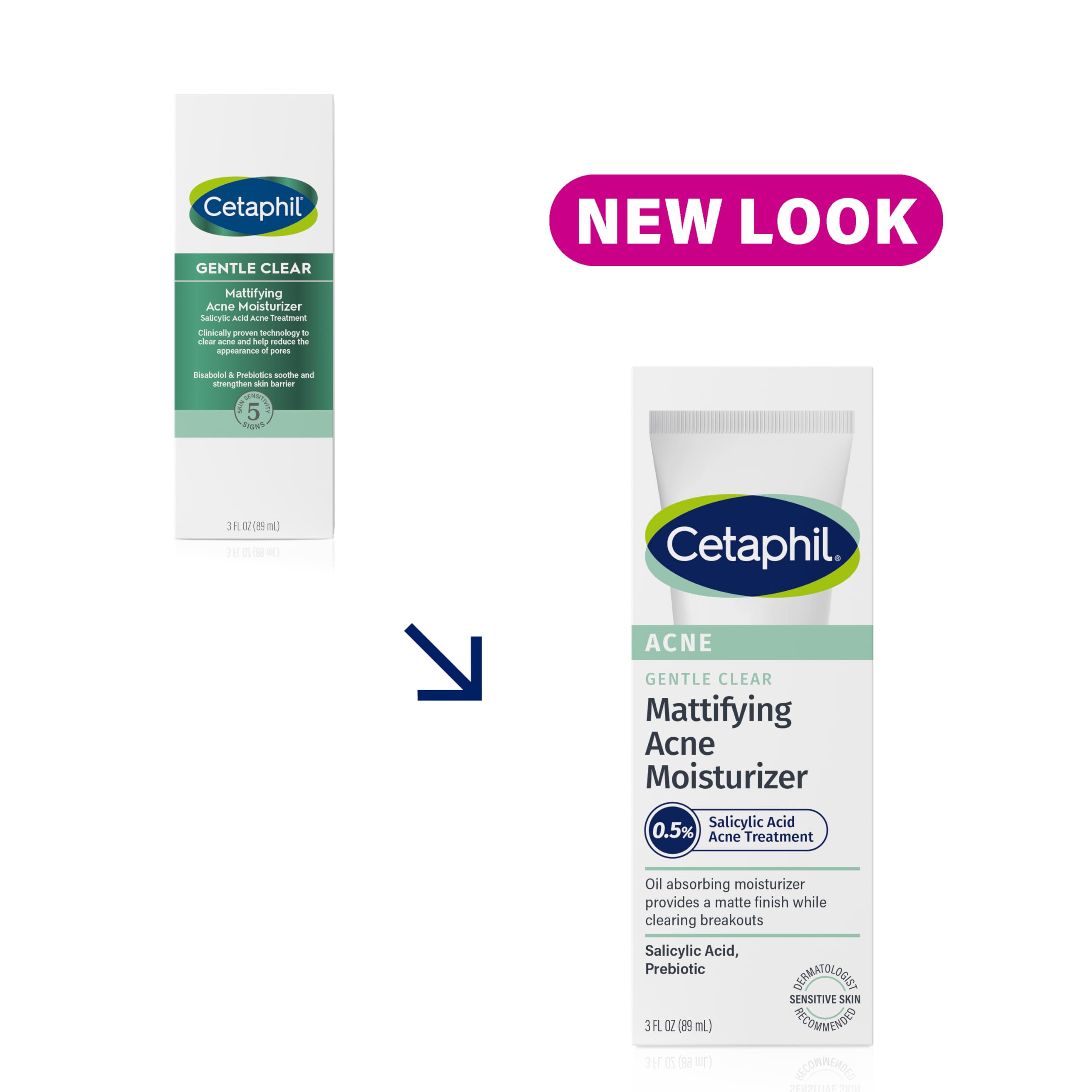 Foto 3 pulgar | Crema Hidratante Cetaphil Gentle Clear Matificante Acné 90 Ml - Venta Internacional.