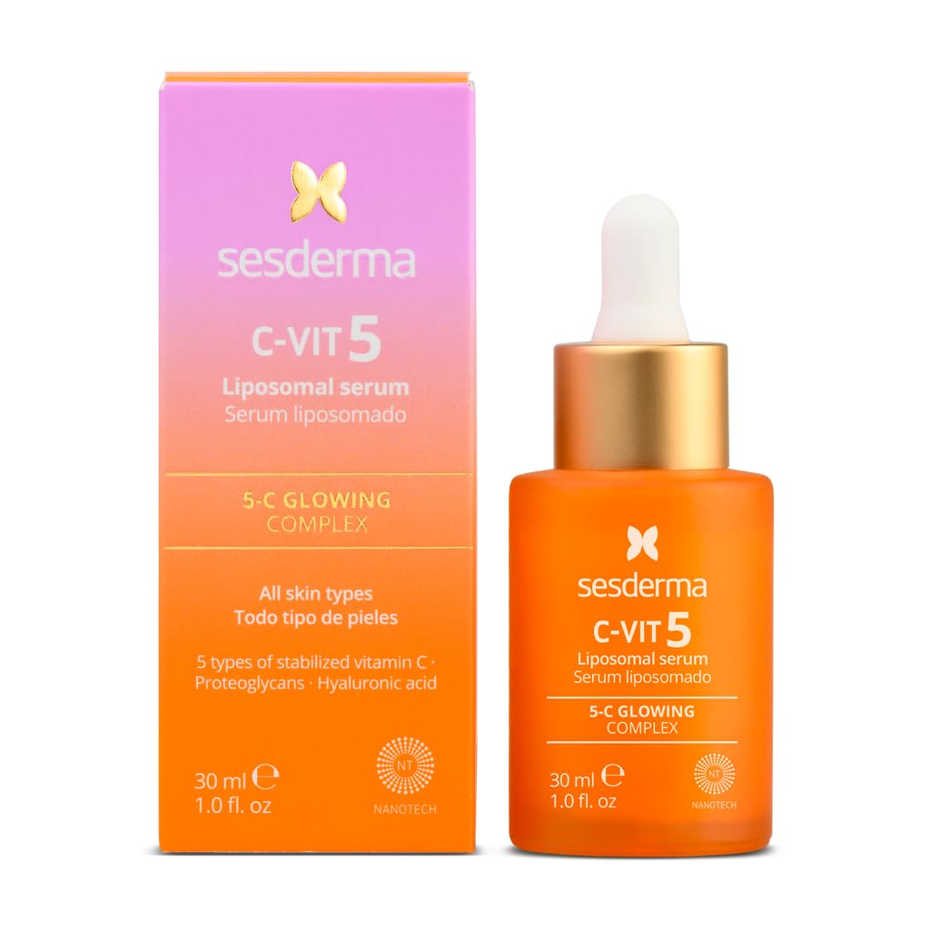 Sérum Sesderma C-vit 5 Fusion Vitamina C, 30 Ml, Hidratante Y Resplandeciente - Venta Internacional.