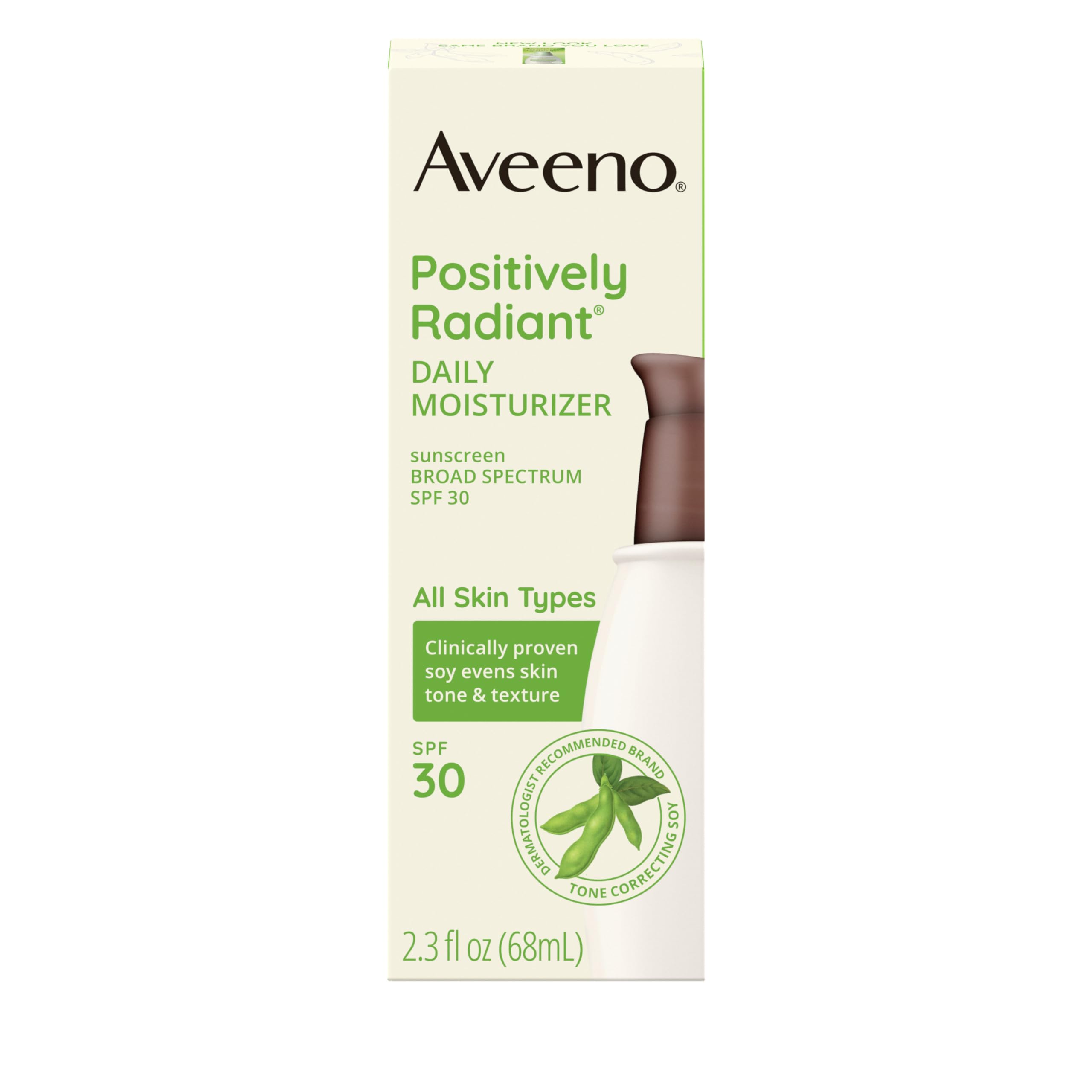 Foto 3 pulgar | Crema Hidratante Aveeno Positively Radiant Spf 30 68 Ml - Venta Internacional.