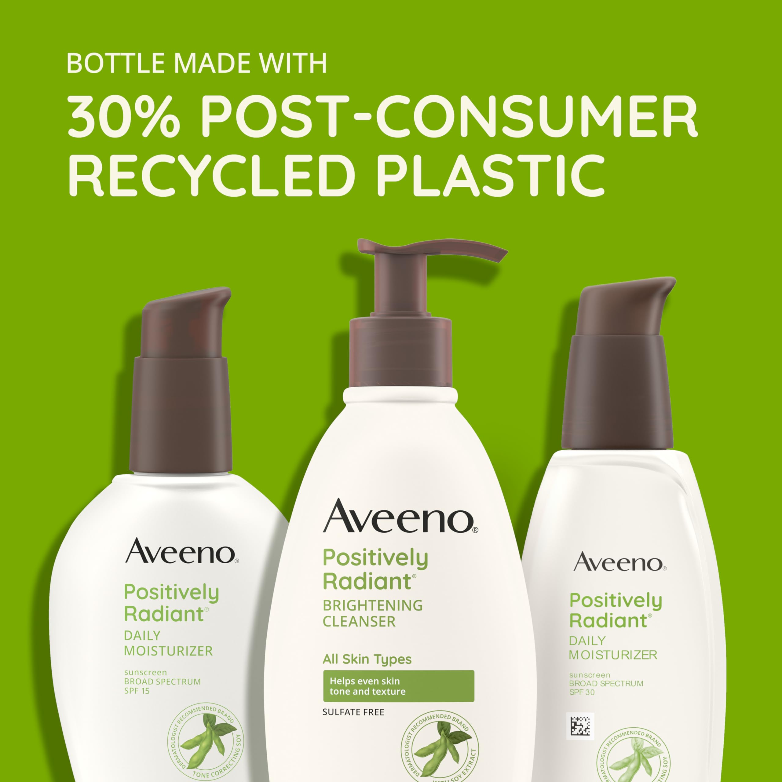 Foto 3 | Crema Hidratante Aveeno Positively Radiant Spf 30 68 Ml - Venta Internacional.