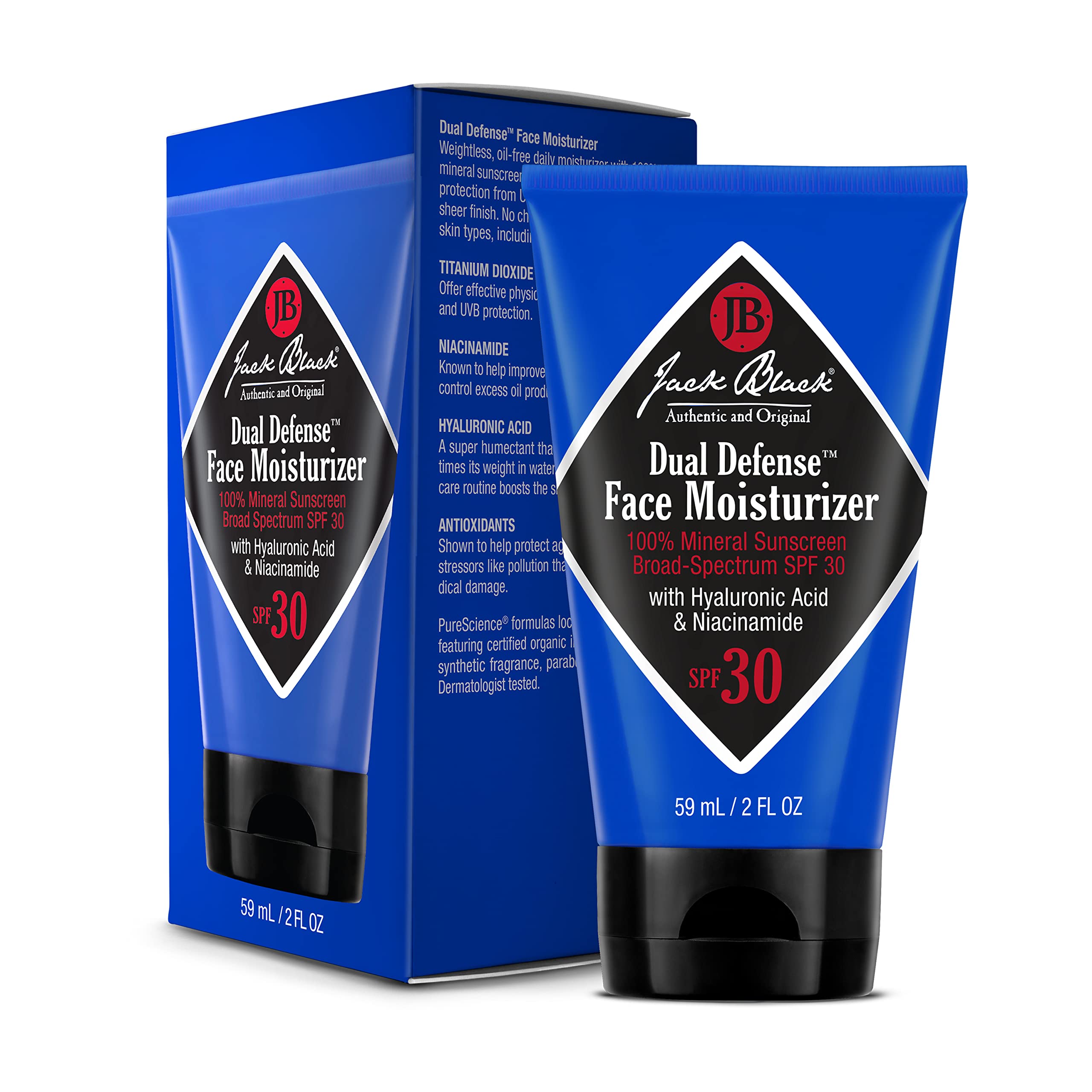 Foto 2 | Crema Hidratante Facial Jack Black Dual Defense™ Spf 30 100 Ml - Venta Internacional.