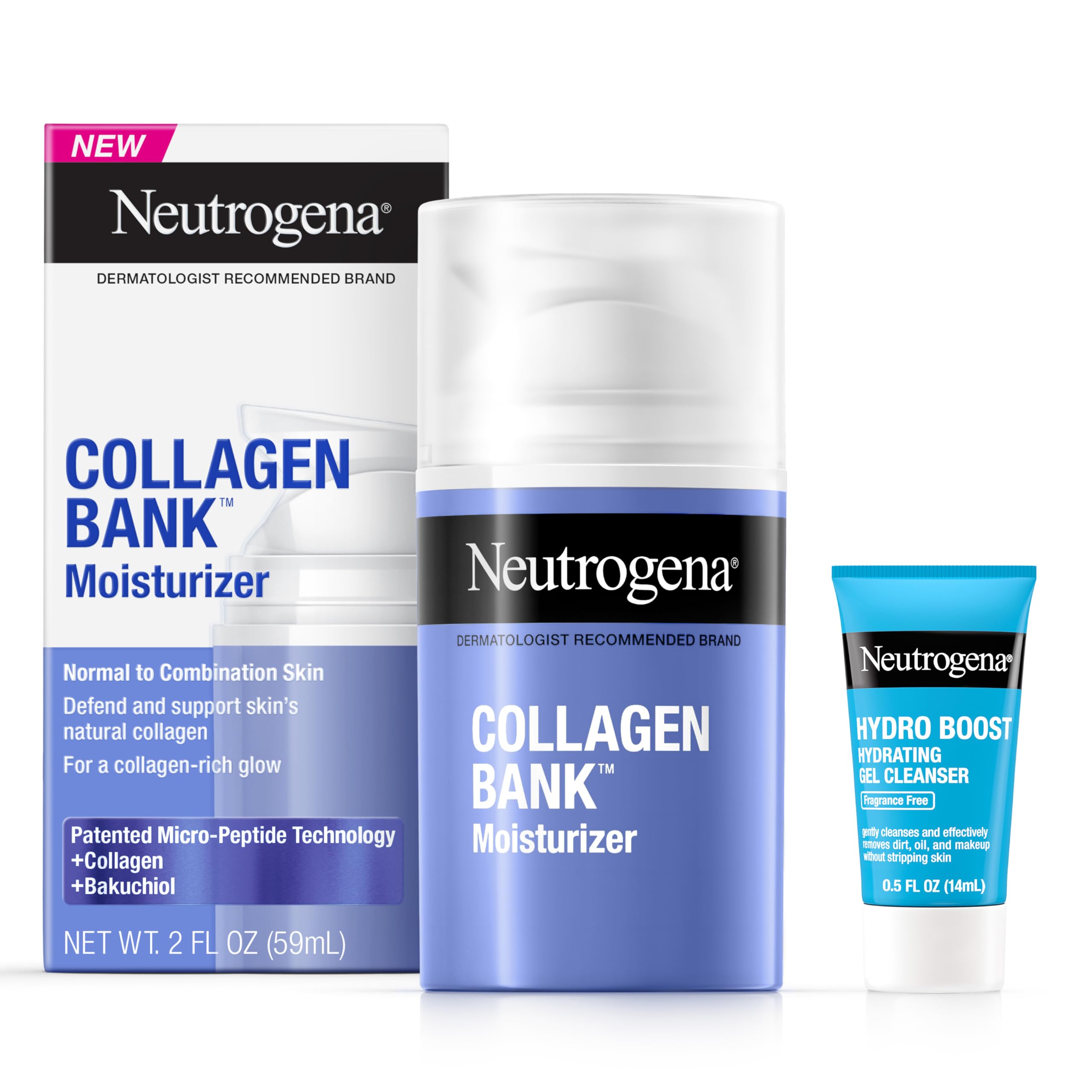 Set De Cuidado De La Piel Neutrogena Collagen Bank, Humectante Diario, 60 Ml, Paquete De 2 - Venta Internacional.