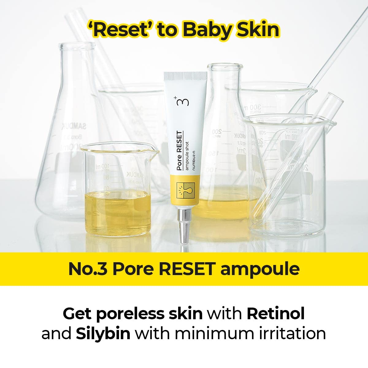 Foto 3 pulgar | Ampoule Shot Numbuzin No.3 Pore Reset Con Retinol, 7 Ml - Venta Internacional.