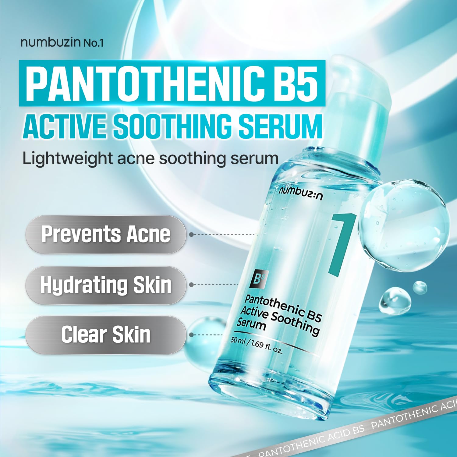 Foto 2 | Sérum Calmante Numbuzin No.1 Pantoténico B5 Active 50 Ml - Venta Internacional.