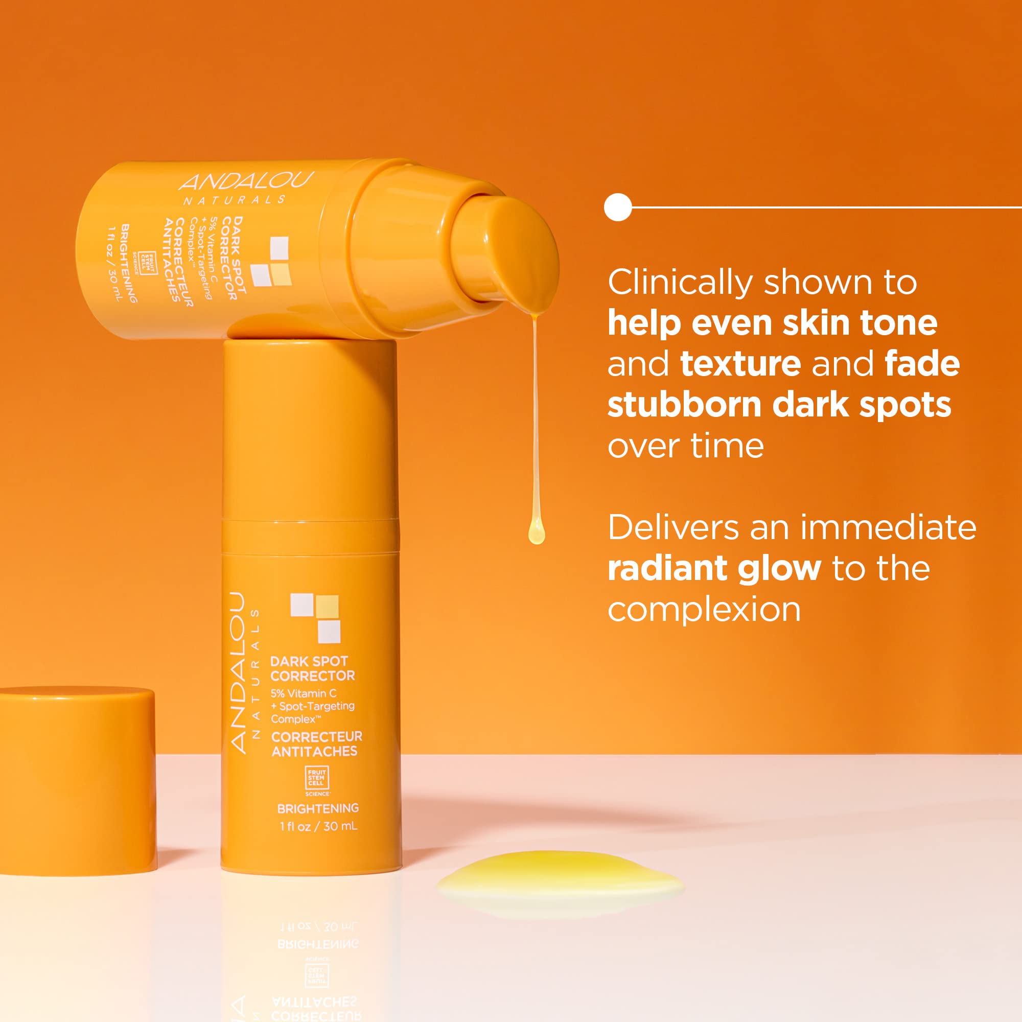 Foto 2 | Sérum Iluminador Andalou Naturals Corrector De Manchas Oscuras 30 Ml - Venta Internacional.