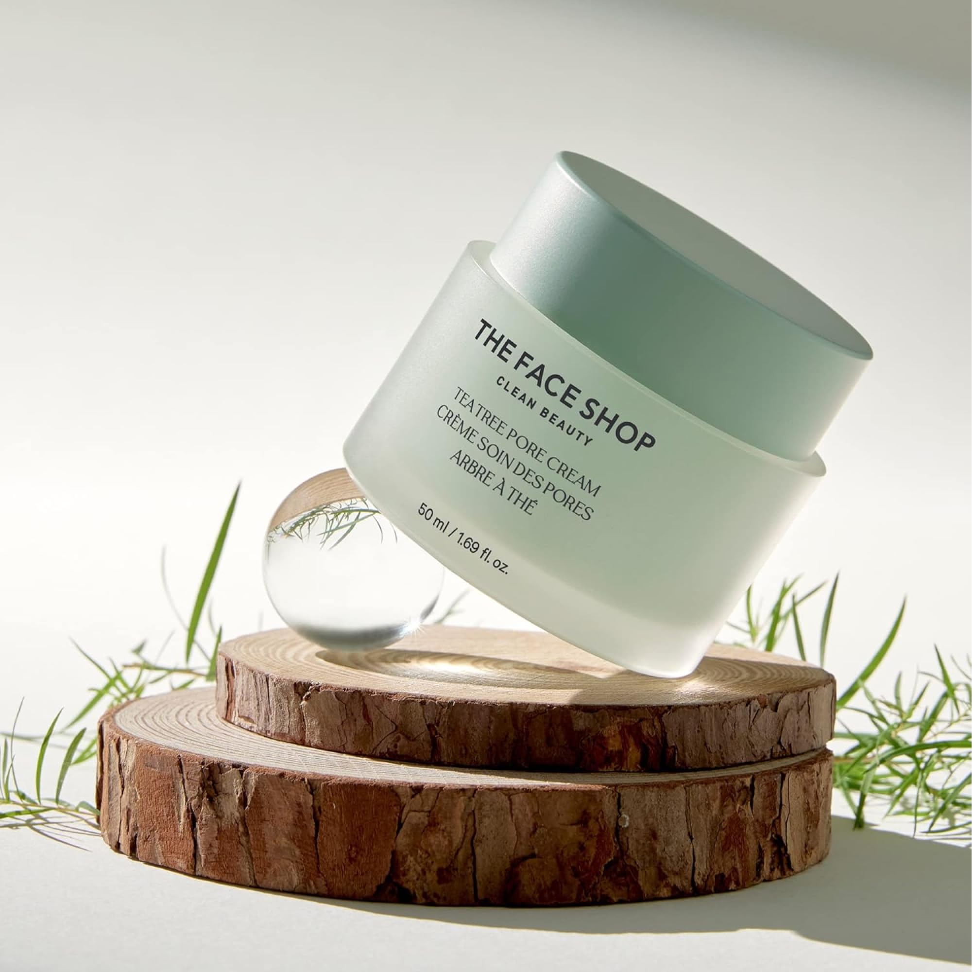 Foto 7 pulgar | Cream The Face Shop, Minimizador De Poros Con Forma De Árbol De Té, Hidratante, 50 Ml - Venta Internacional.