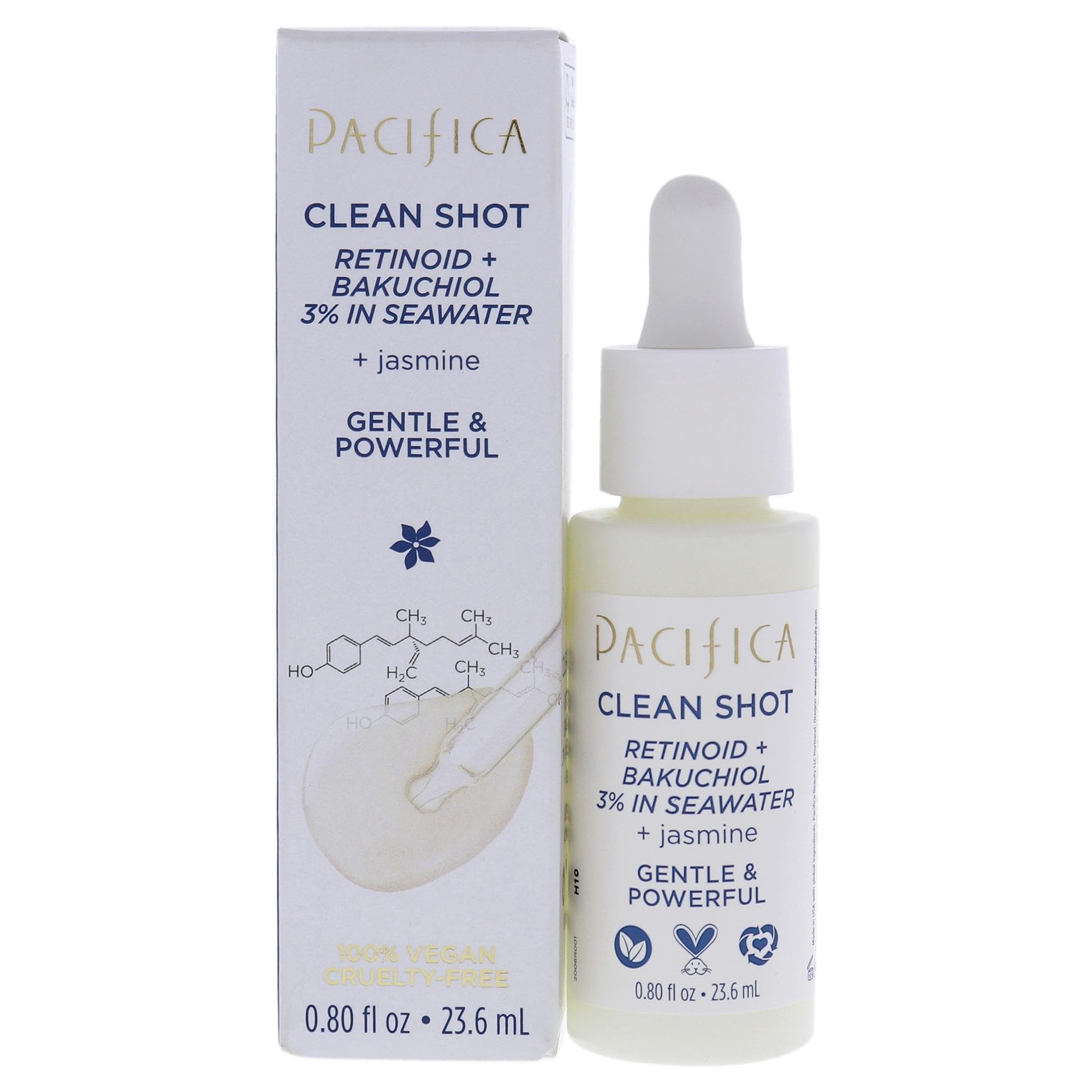 Foto 2 pulgar | Serum Pacifica Clean Shot Retinoid Y Bakuchiol Al 3% En Agua De Mar - Venta Internacional.