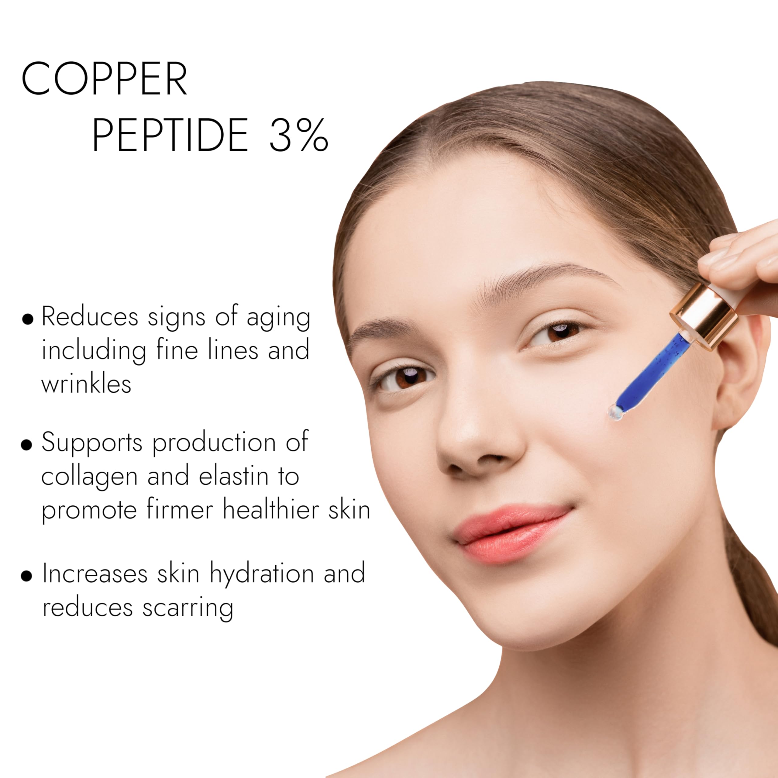 Foto 4 pulgar | Serum Evolve Further Copper Peptides 3% Con Ácido Hialurónico, 30 Ml - Venta Internacional.