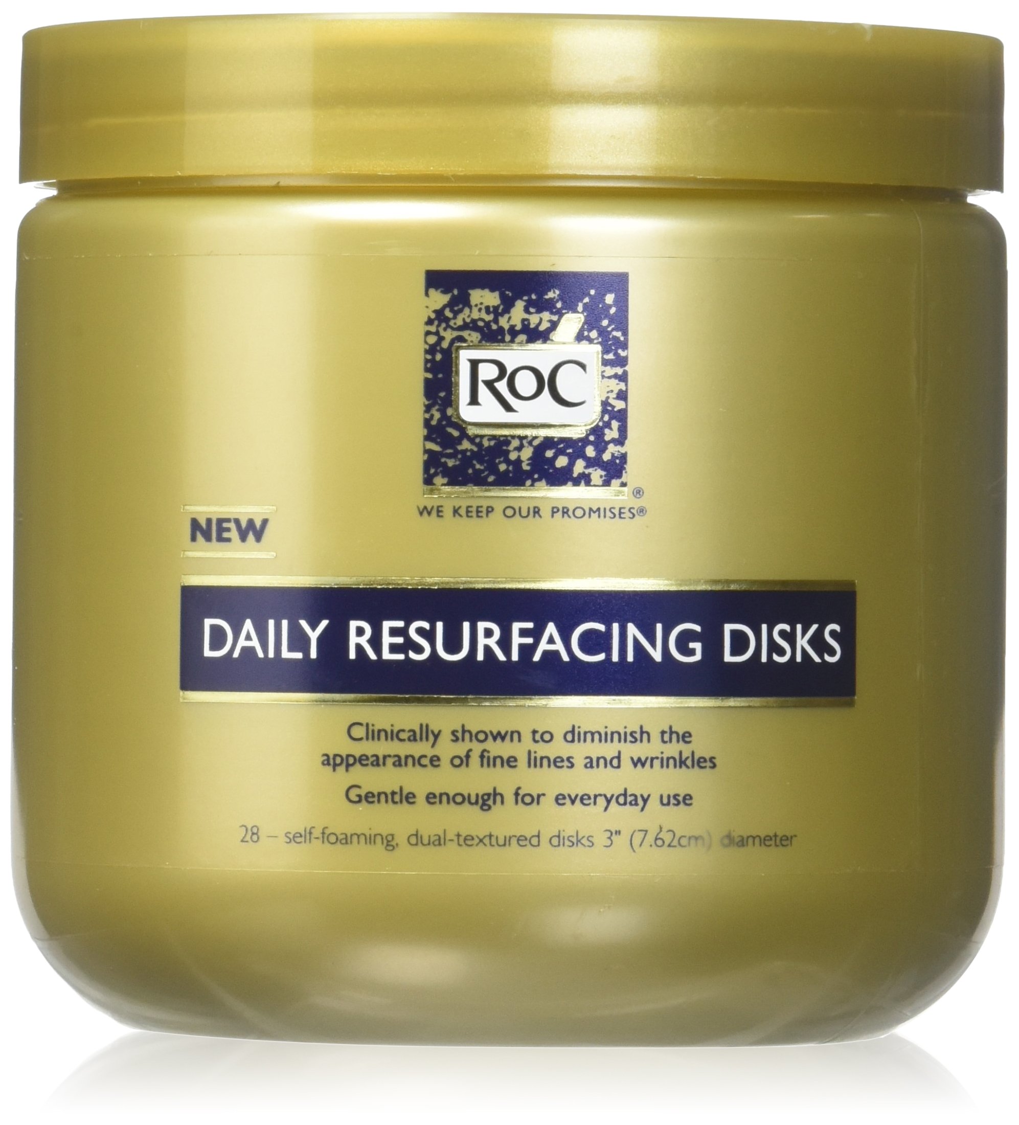 Almohadillas Limpiadoras Faciales Roc Daily Rejuvenacing Disks, 28 Unidades - Venta Internacional.