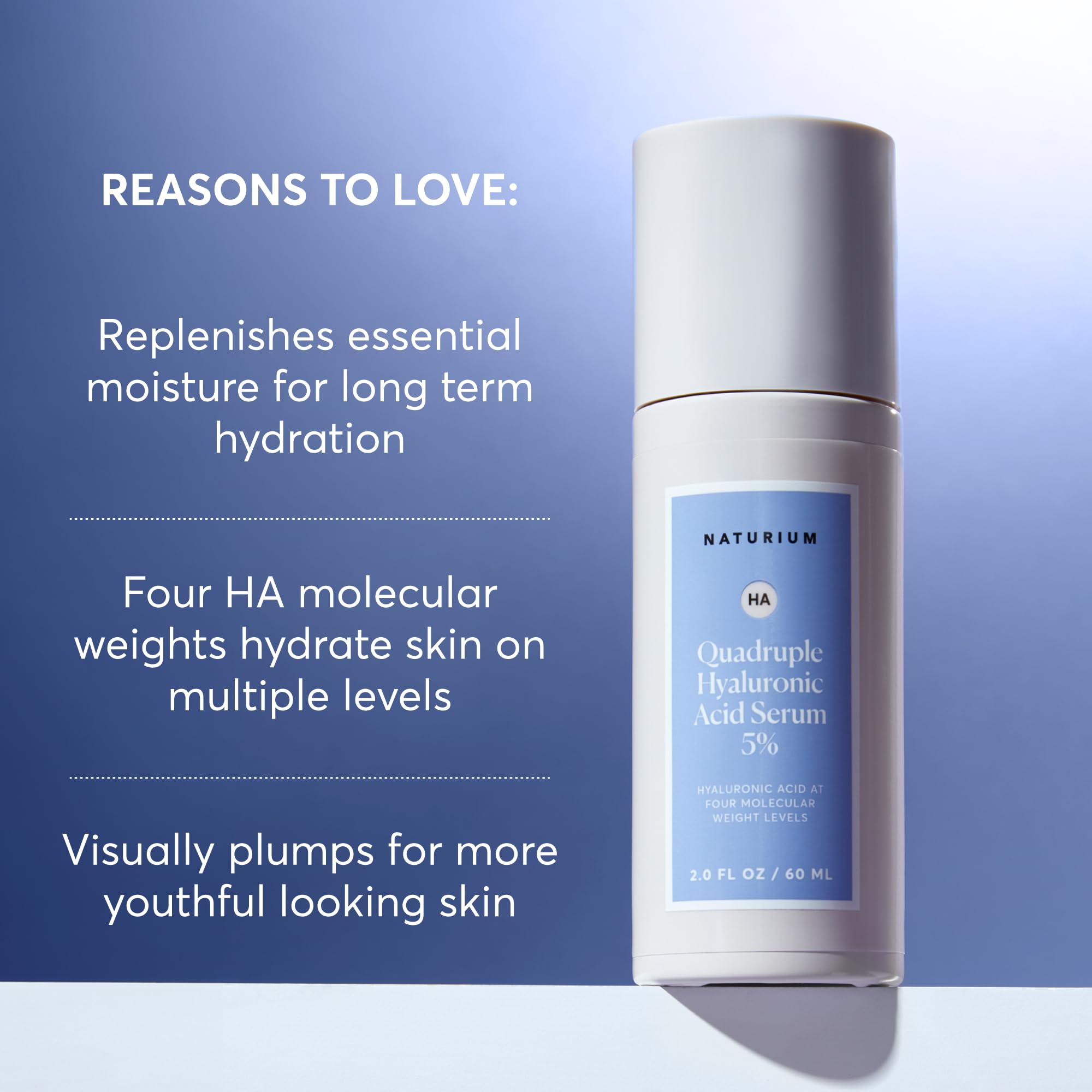 Foto 4 pulgar | Serum Naturium Quadruple Ácido Hialurónico 5% Jumbo 60 Ml - Venta Internacional.