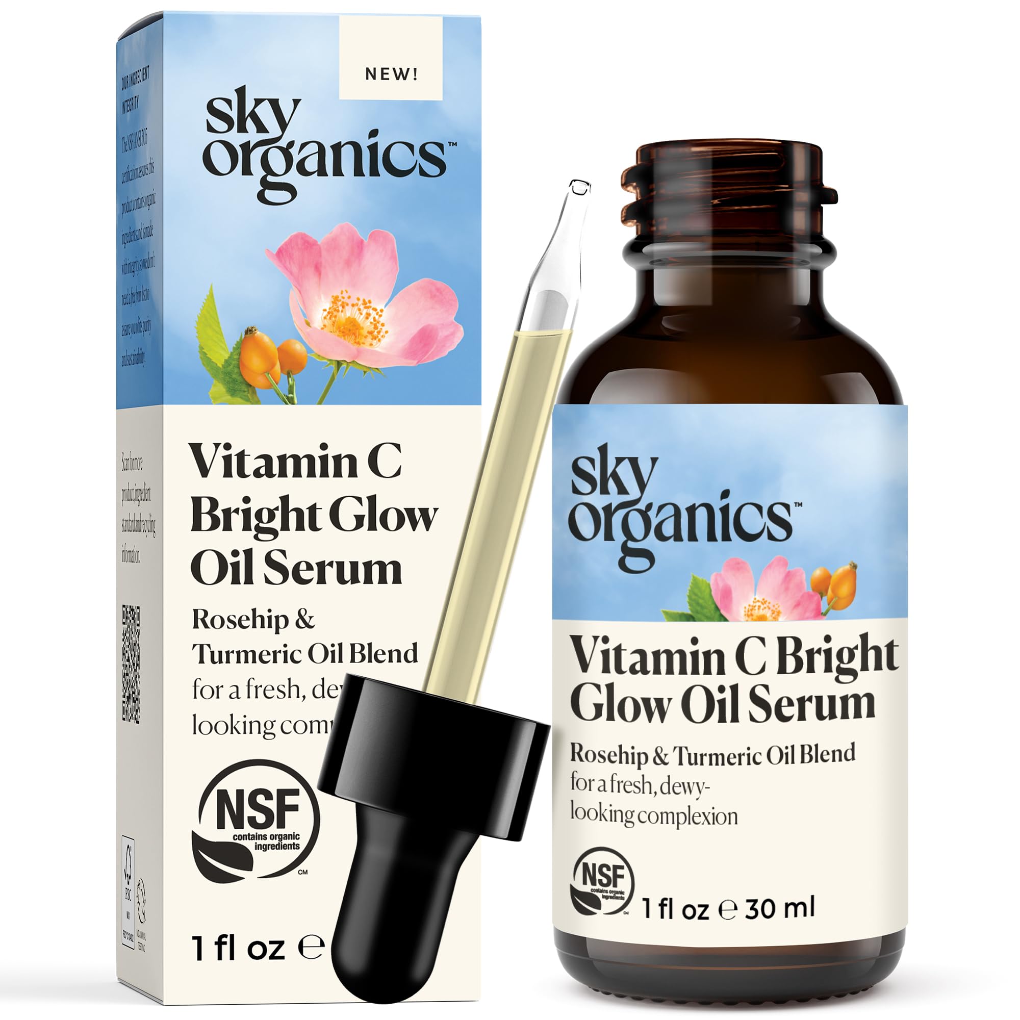 Foto 2 pulgar | Sérum Facial Sky Organics Bright Glow Vitamina C 30 Ml - Venta Internacional.