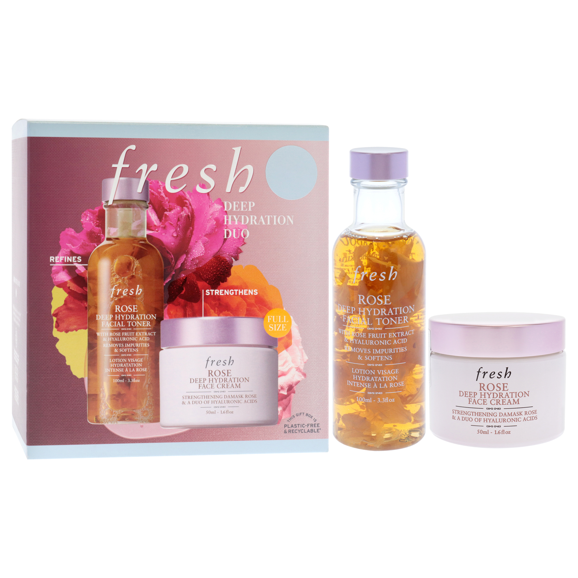 Foto 4 pulgar | Set De Cuidado De La Piel: Tónico Y Crema Facial Fresh Deep Hydration - Venta Internacional.