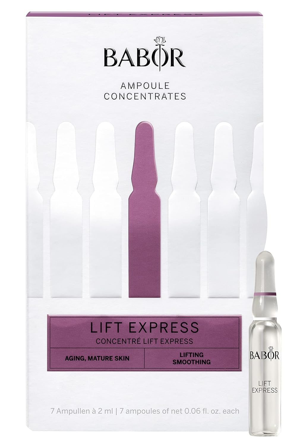 Ampolla Concentrada Babor Lift Express Instant Lifting 7x2 Ml - Venta Internacional.