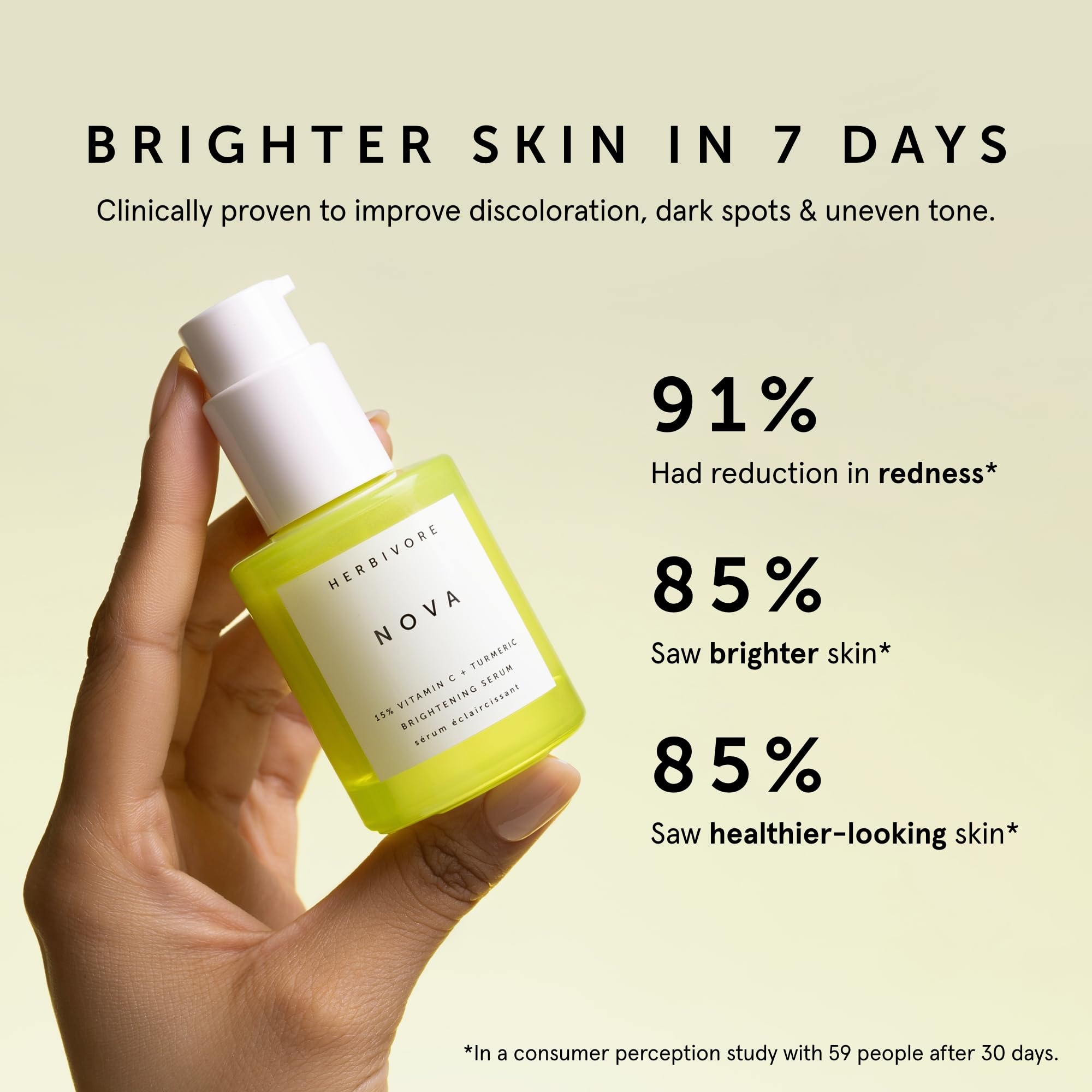 Foto 6 pulgar | Sérum Herbivore Nova Brightening 30 Ml Con 15% De Vitamina C Y Cúrcuma - Venta Internacional.