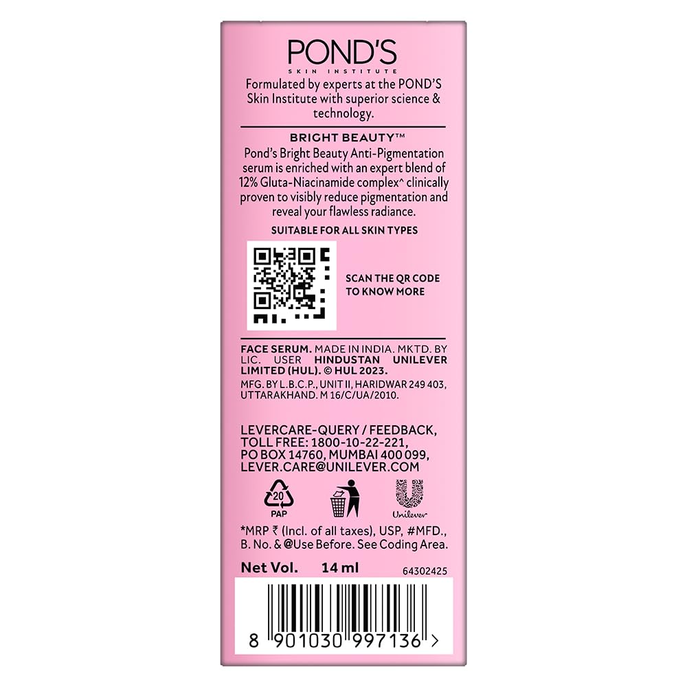 Foto 3 pulgar | Sérum Antipigmentante Pond's Bright Beauty, 14 Ml - Venta Internacional.