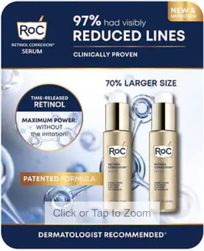 Serum Roc Retinol Correxion Reafirma Y Reduce Las Arrugas, 50 Ml, Paquete De 2 - Venta Internacional.