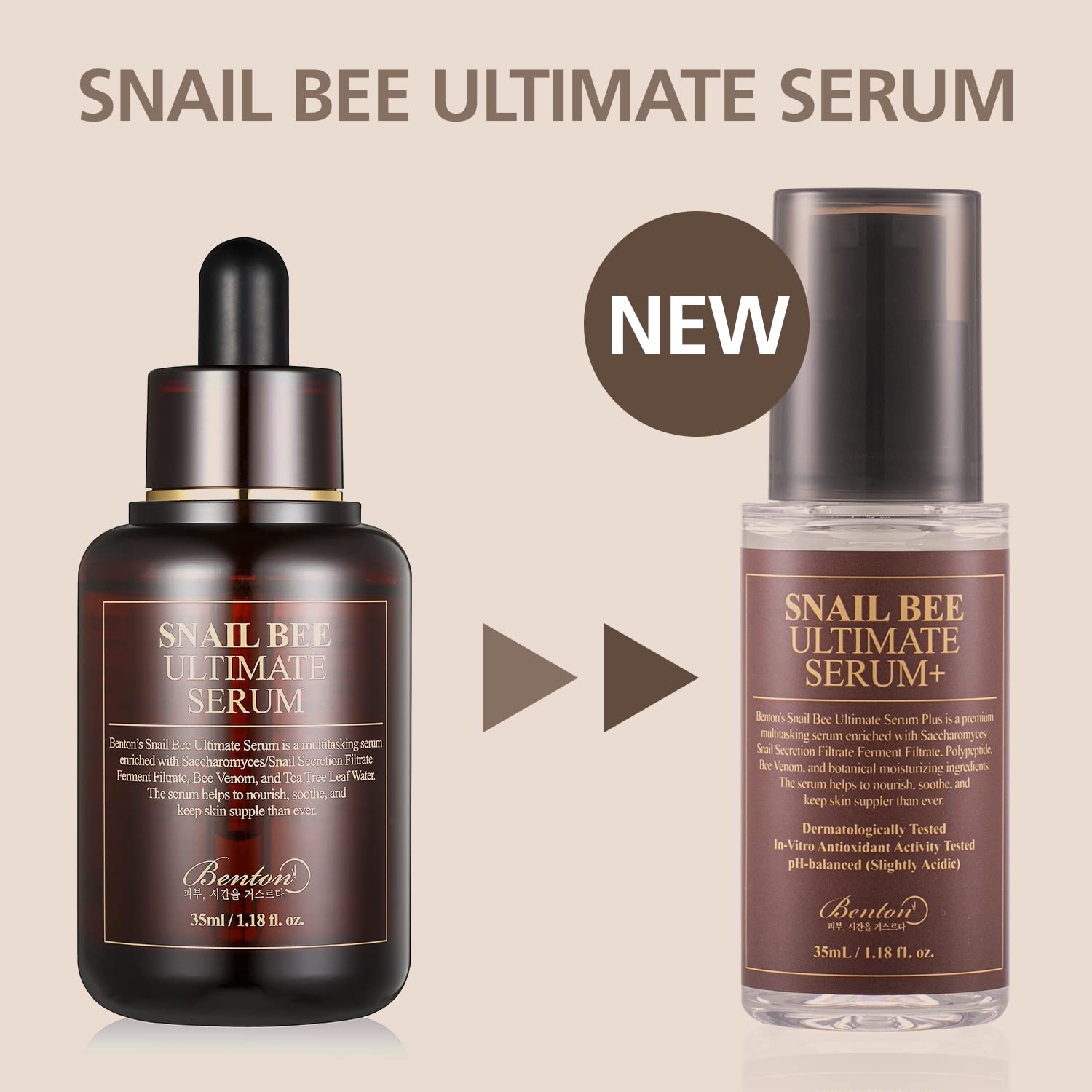 Foto 3 pulgar | Sérum Benton Snail Bee Ultimate Plus De 35 Ml Con Secreción De Caracol - Venta Internacional.