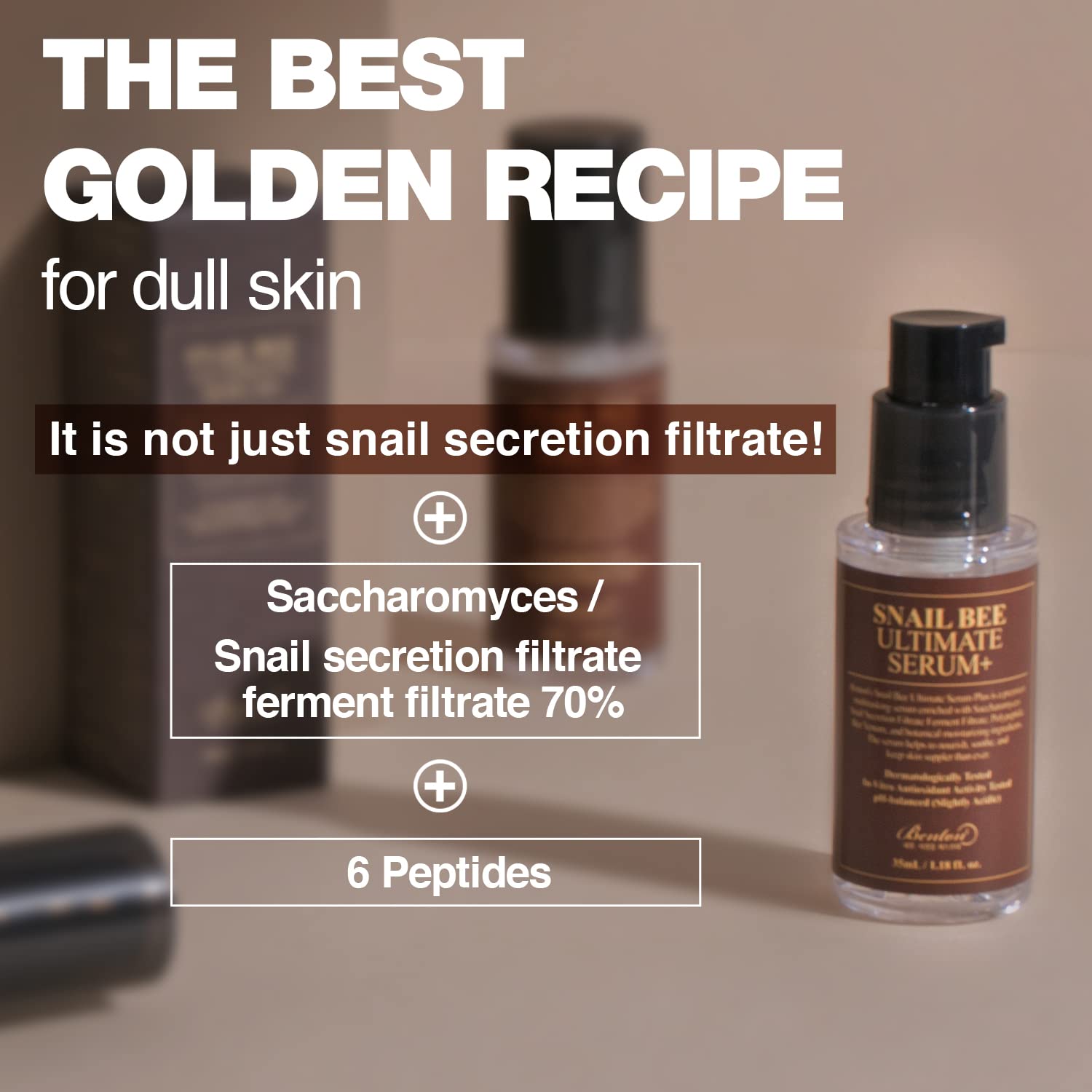 Foto 7 pulgar | Sérum Benton Snail Bee Ultimate Plus De 35 Ml Con Secreción De Caracol - Venta Internacional.