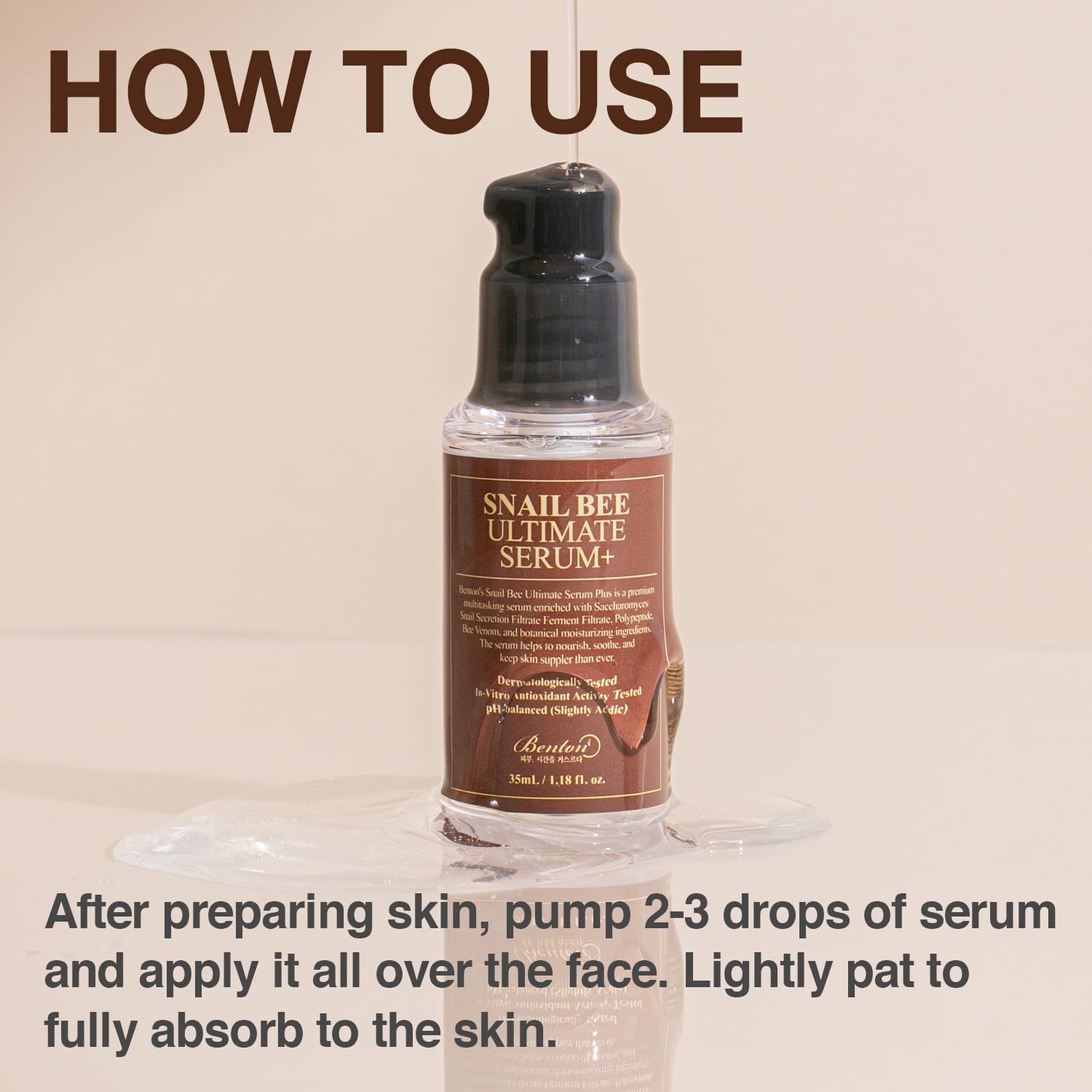 Foto 8 pulgar | Sérum Benton Snail Bee Ultimate Plus De 35 Ml Con Secreción De Caracol - Venta Internacional.