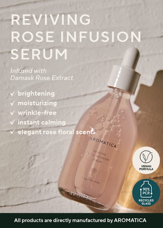 Foto 3 pulgar | Serum Aromatica Infusión Revitalizante De Rosas, 100 Ml, Vegano, Antienvejecimiento - Venta Internacional.