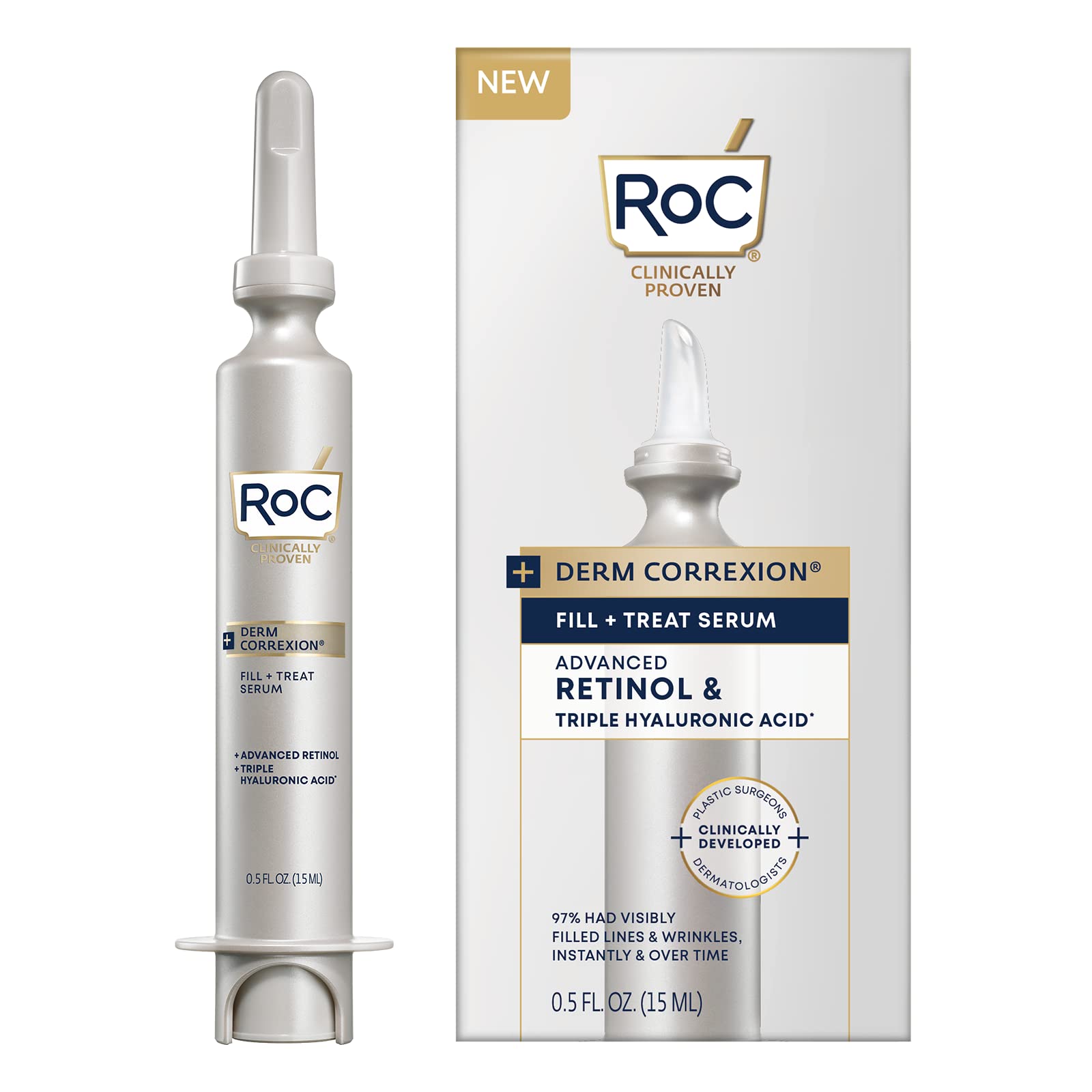 Foto 2 pulgar | Sérum Roc Derm Correxion Fill + Treat Advanced Retinol, 15 Ml - Venta Internacional.