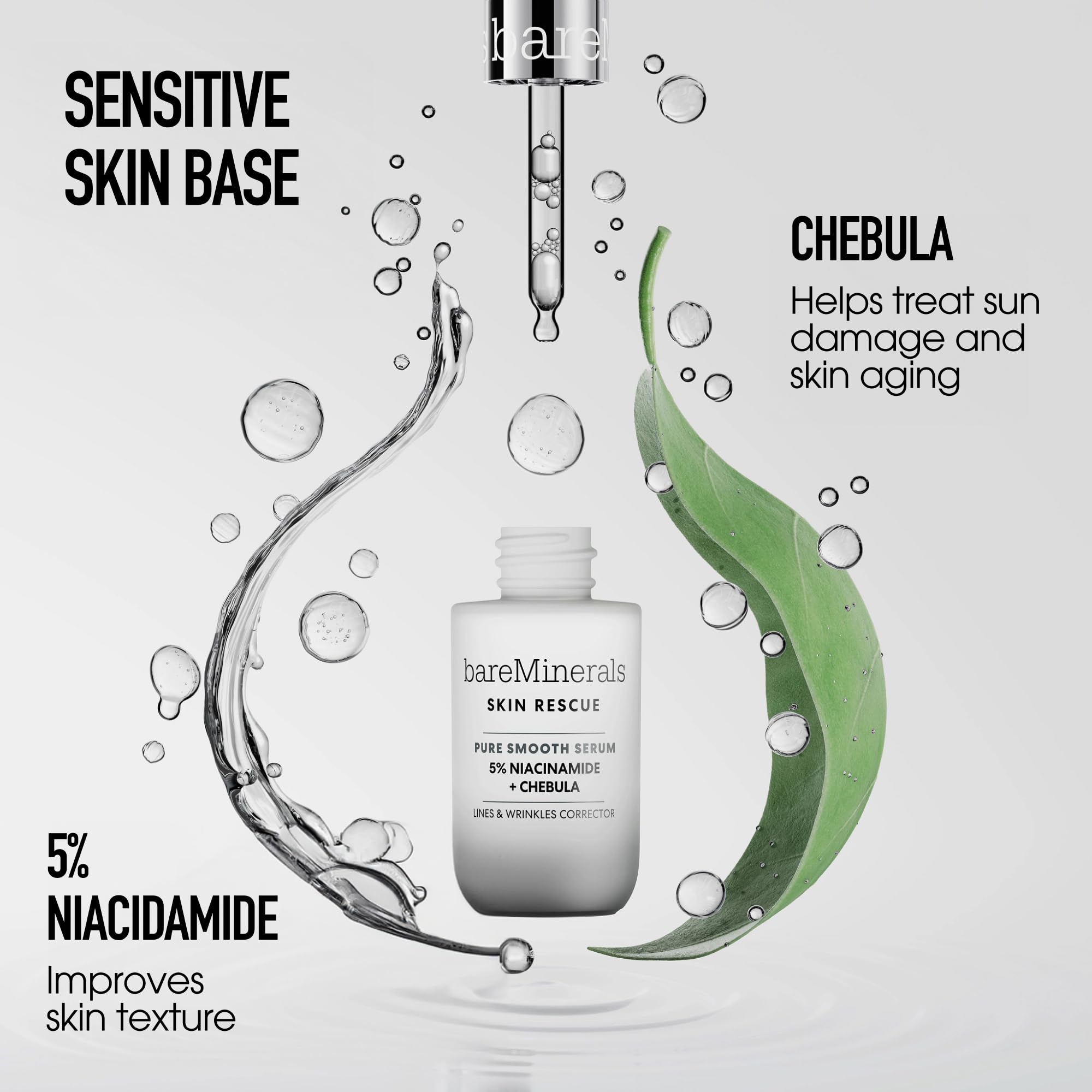 Foto 5 pulgar | Sérum Bareminerals Skin Rescue Pure Smooth De 30 Ml Con 5% De Niacinamida Y Chebula - Venta Internacional.